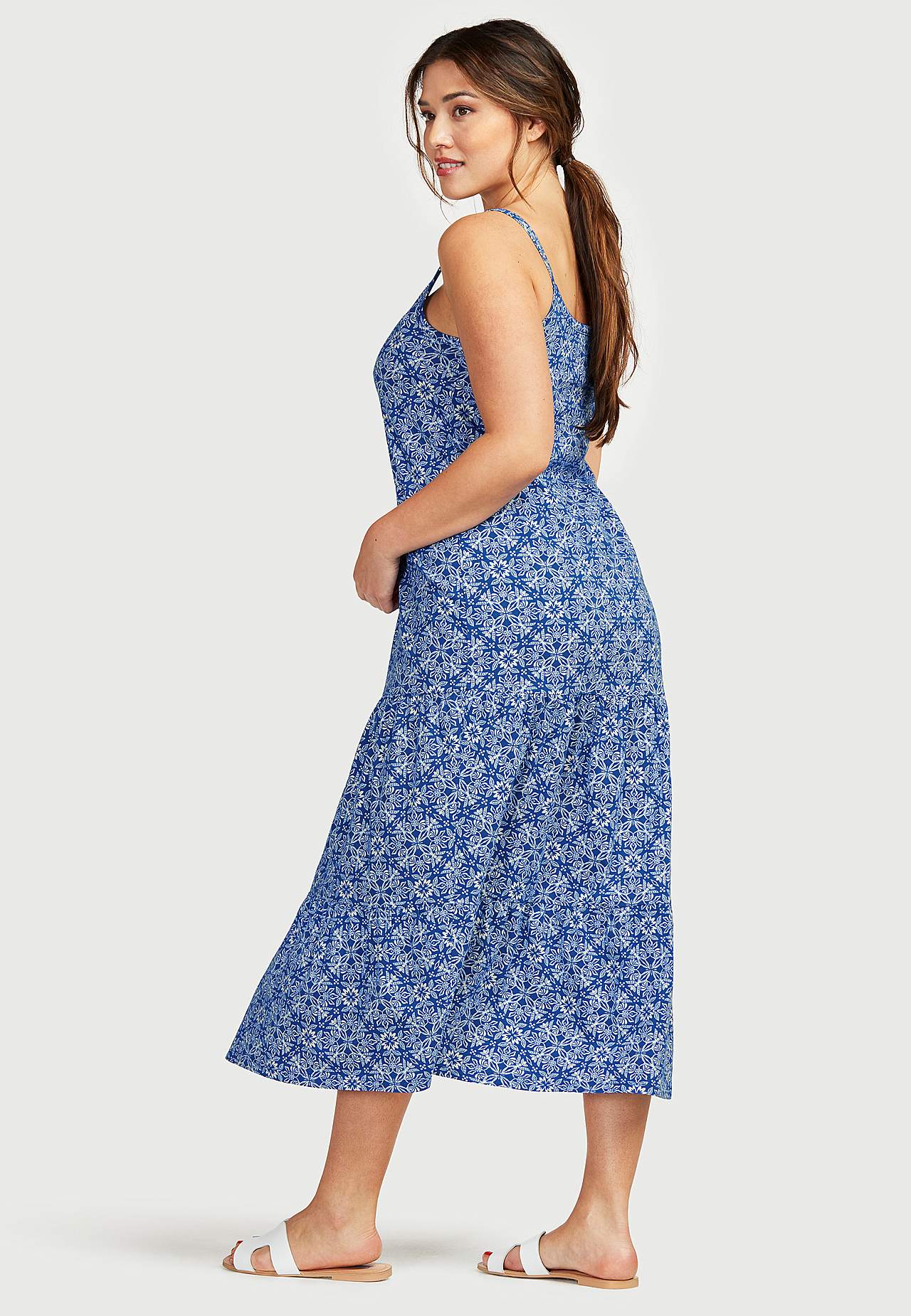 Gemustertes Jerseykleid Sigrid