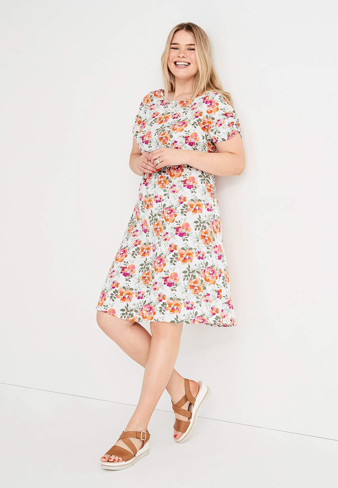 Gemustertes Kleid
