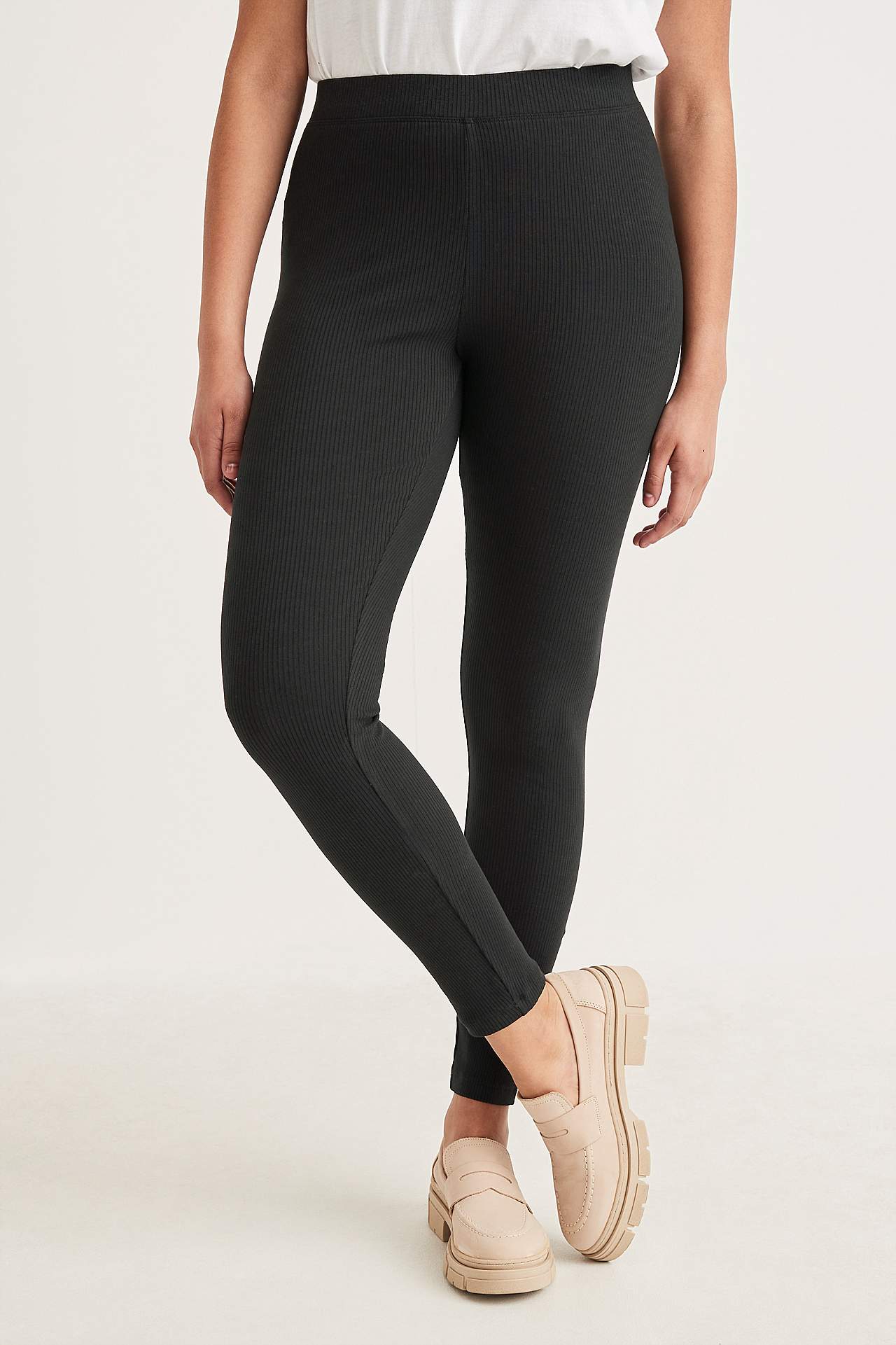 Gerippte Leggings