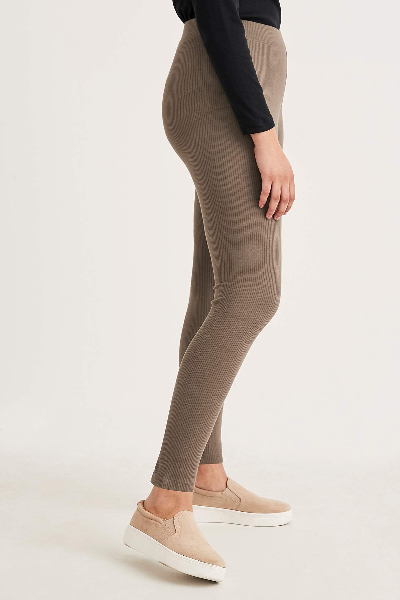 Gerippte Leggings