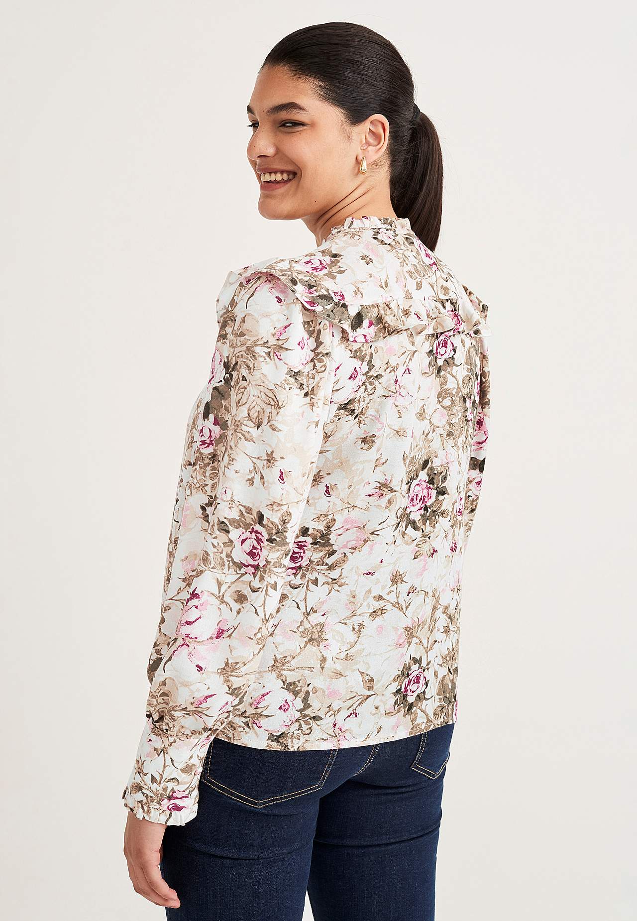 Gemusterte Bluse Laura