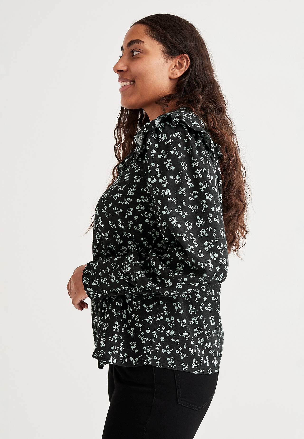 Gemusterte Bluse Laura