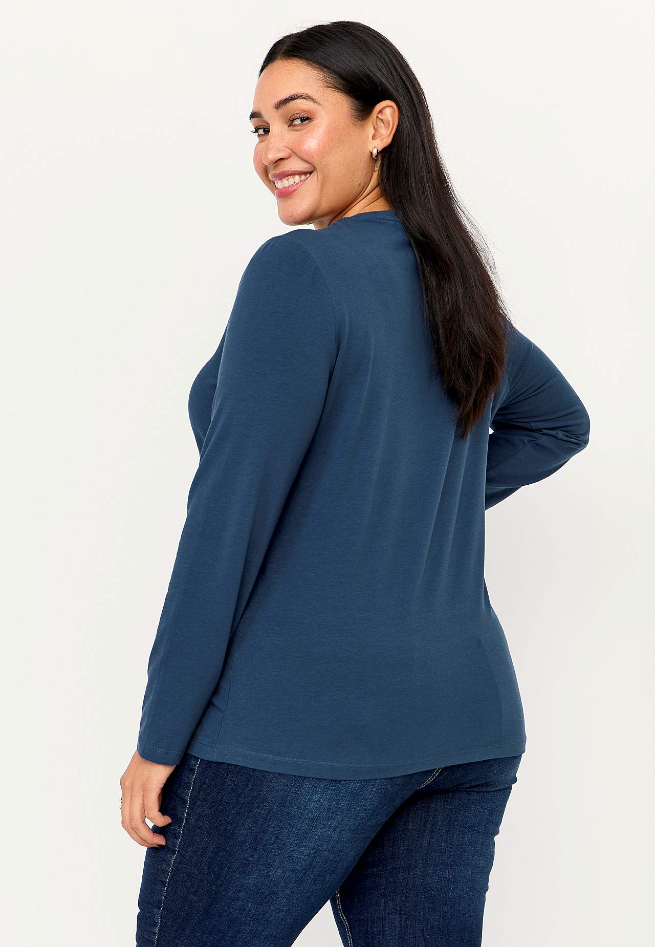 Langärmliges Jersey-Top aus Bio-Baumwolle