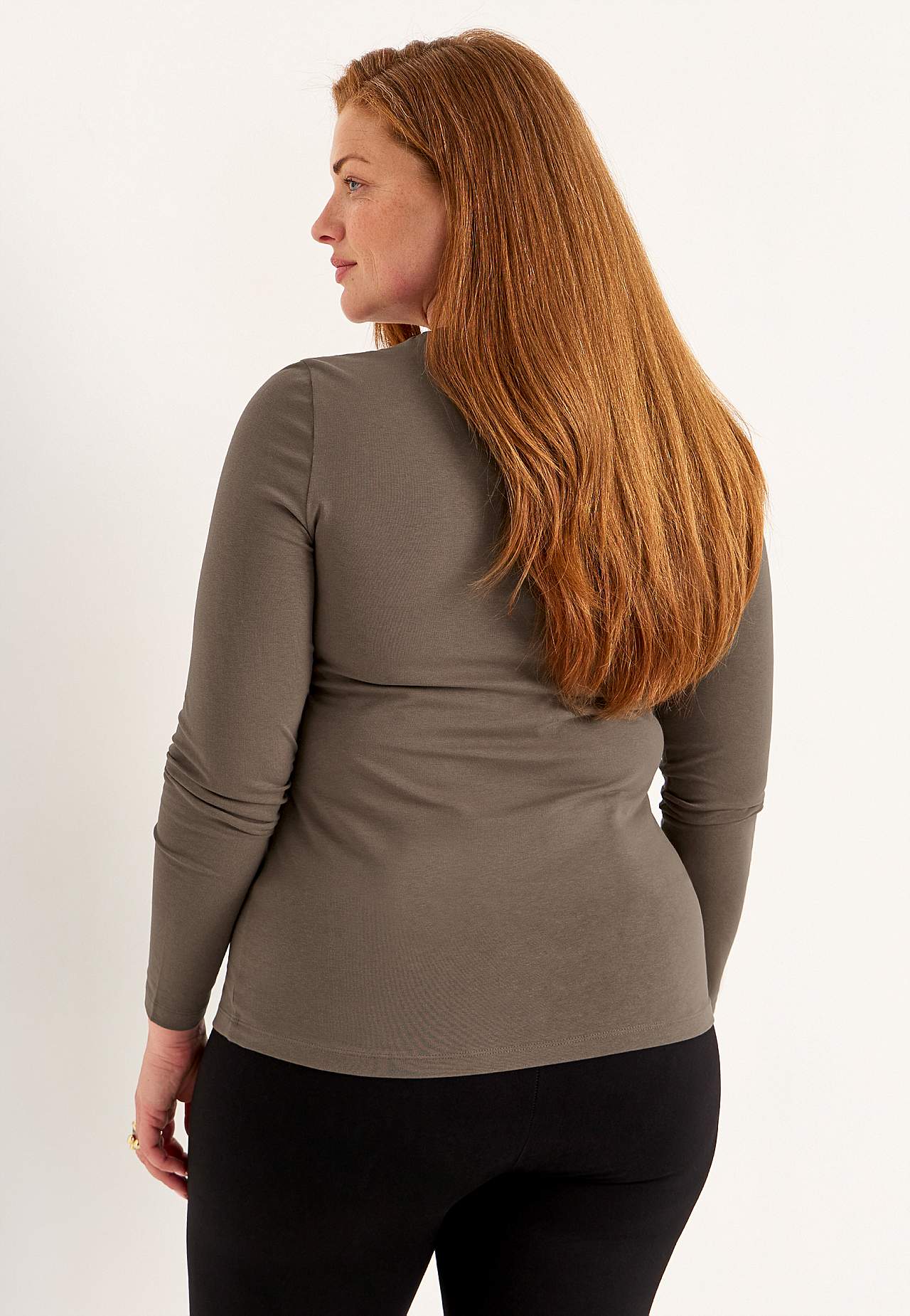 Langärmliges Jersey-Top aus Bio-Baumwolle