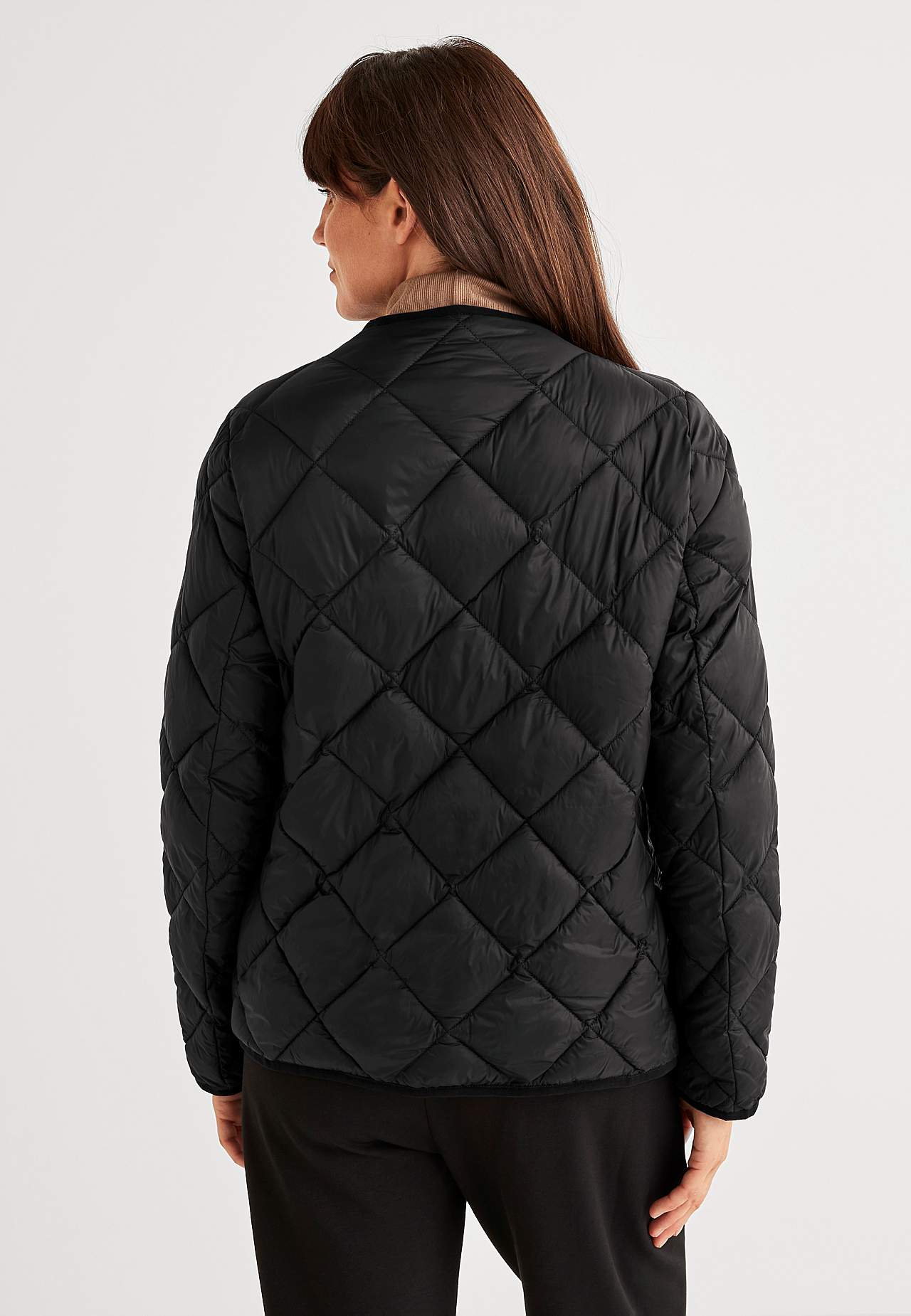 Gesteppte leichte Jacke Uni