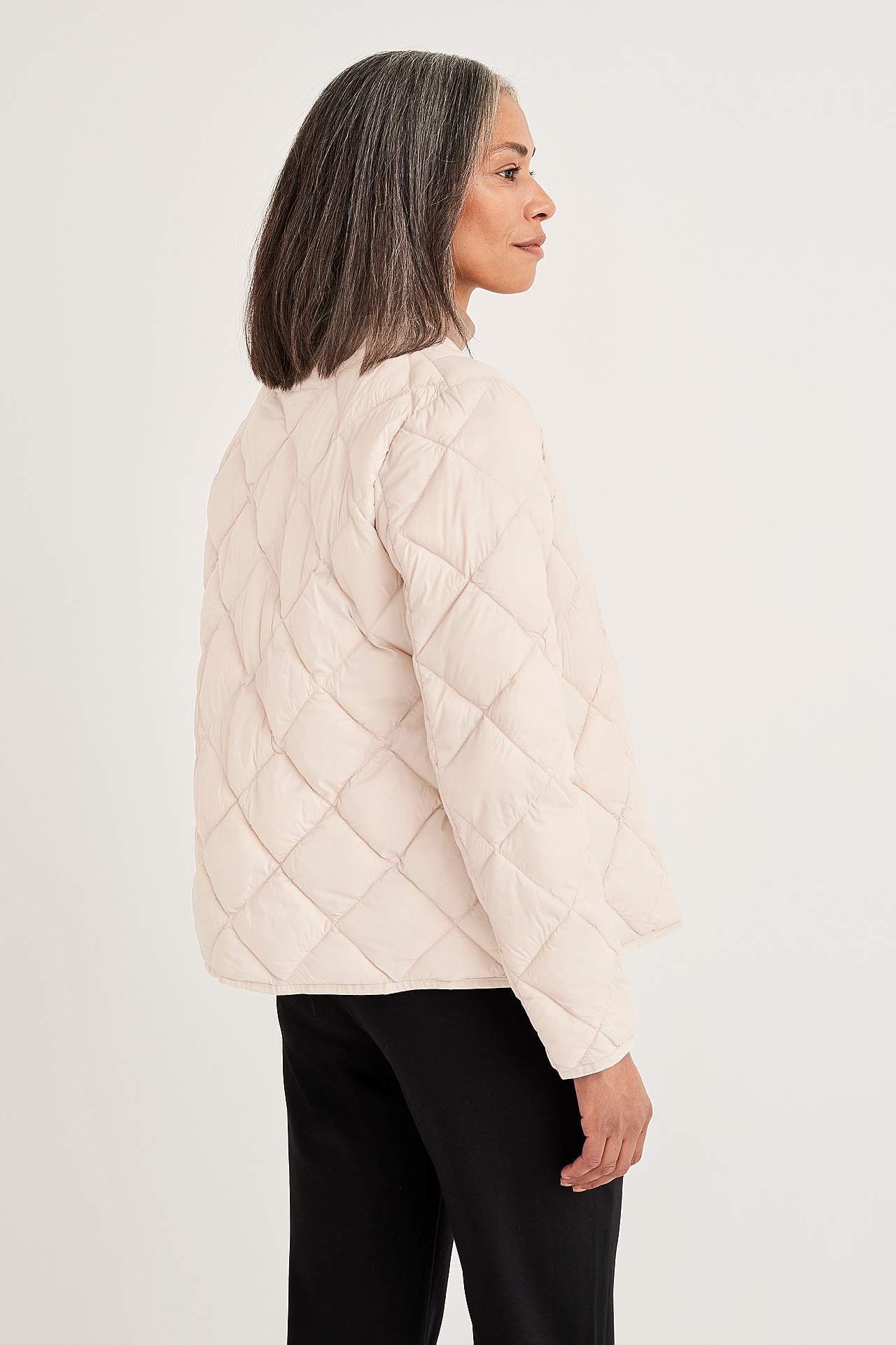 Gesteppte leichte Jacke Uni