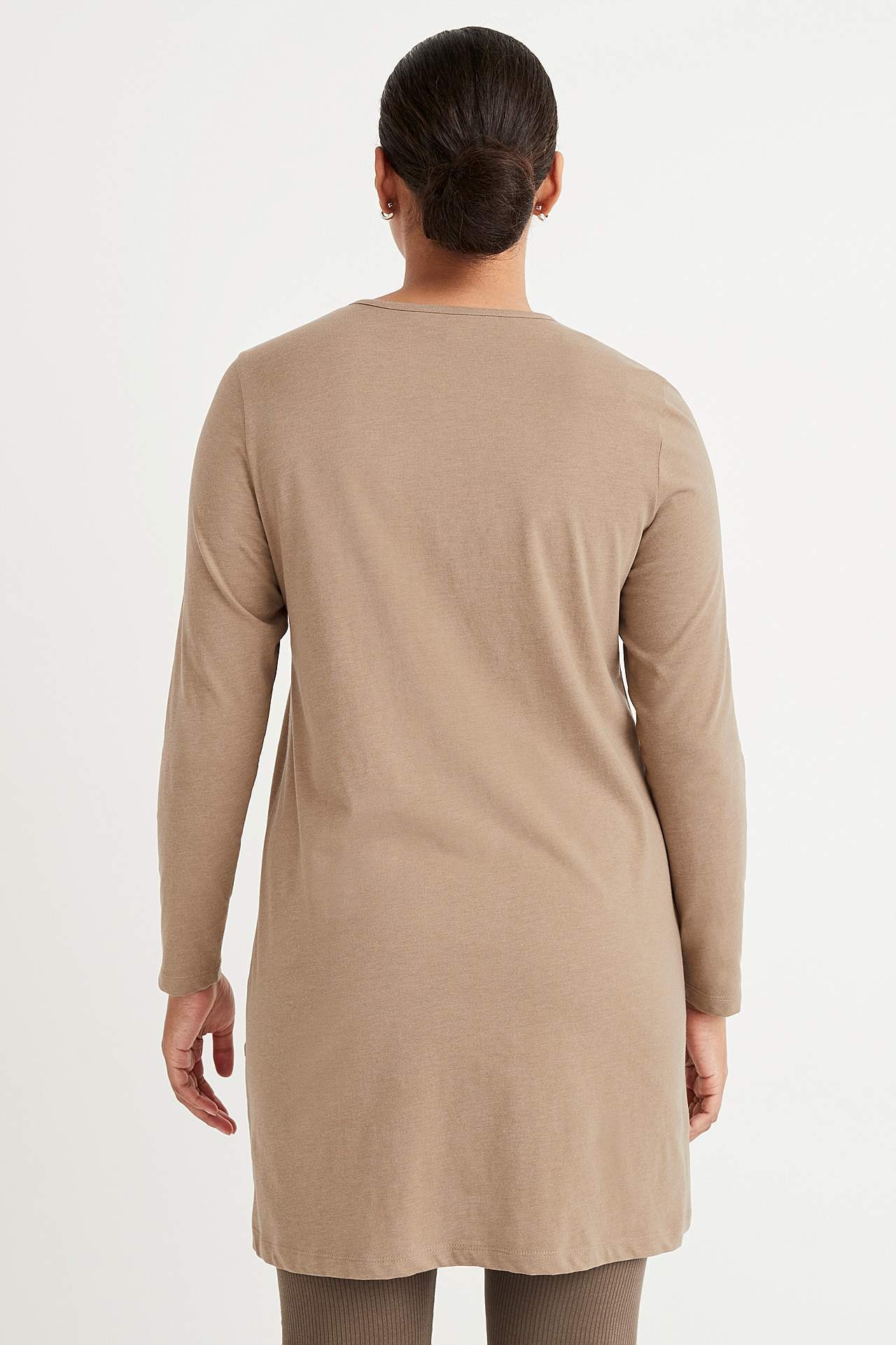 Langärmlige Jersey-Tunika mit Taschen Hilda