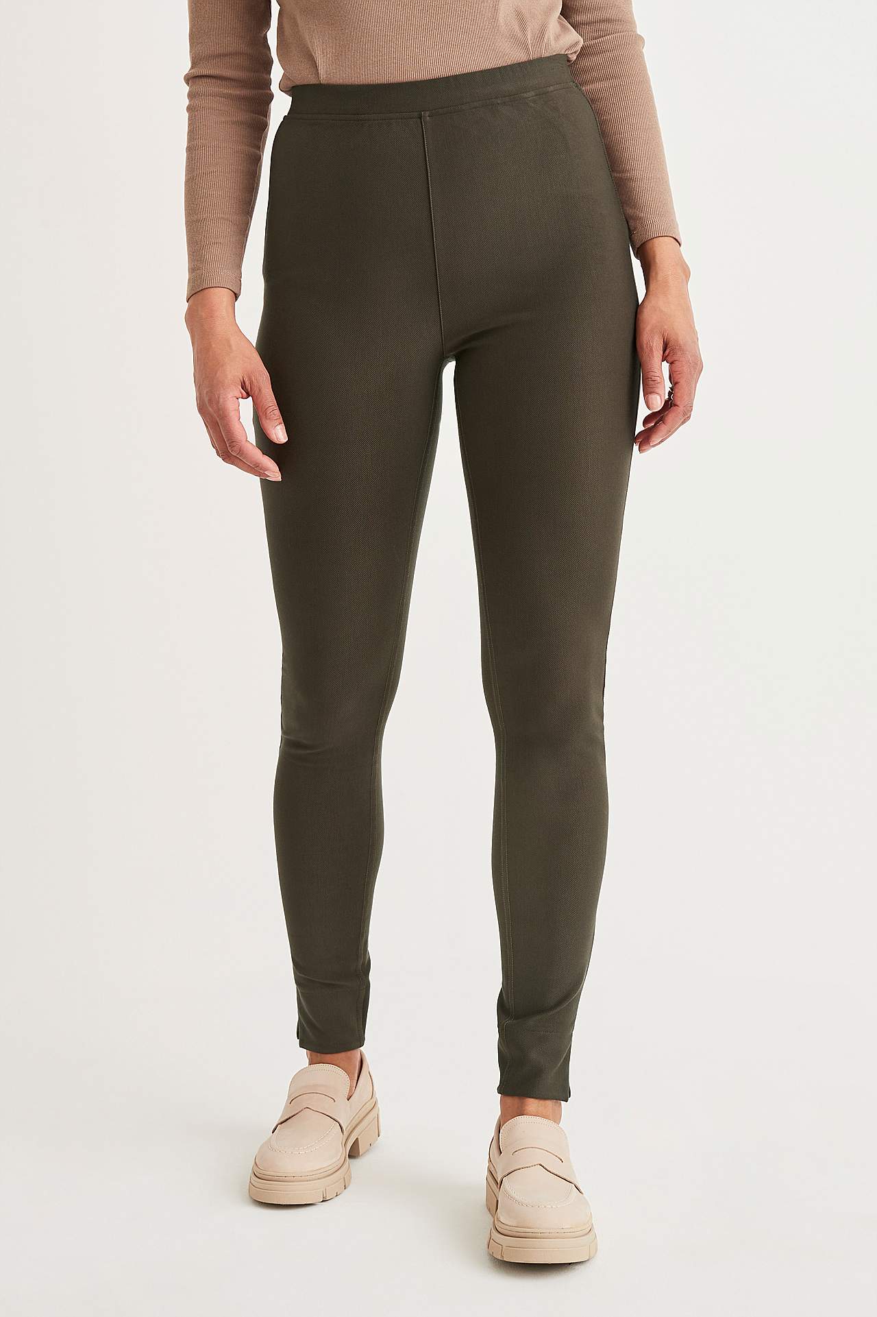 Leggings aus Jersey mit einem gestrecktem Köper