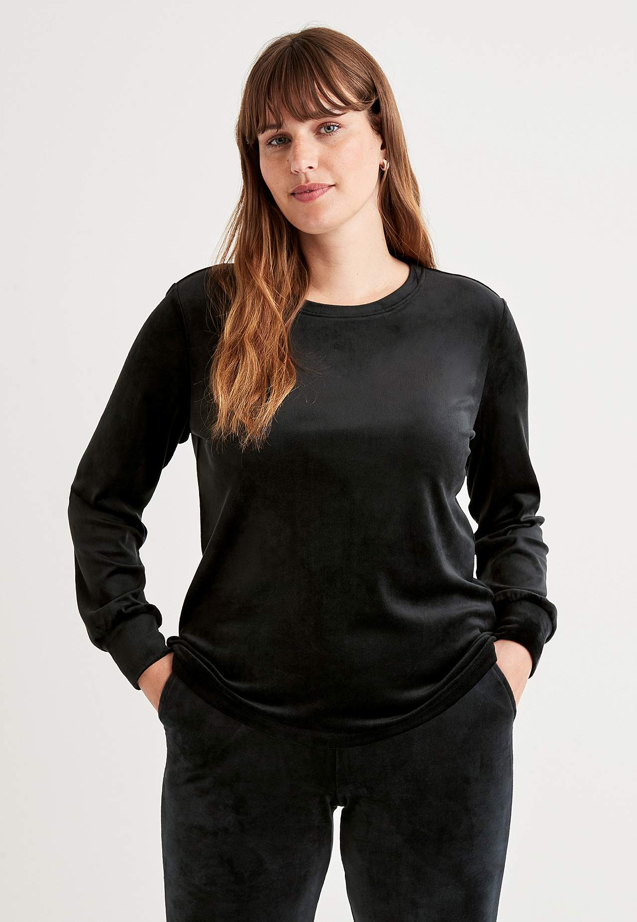 Velours-Pullover Vanja