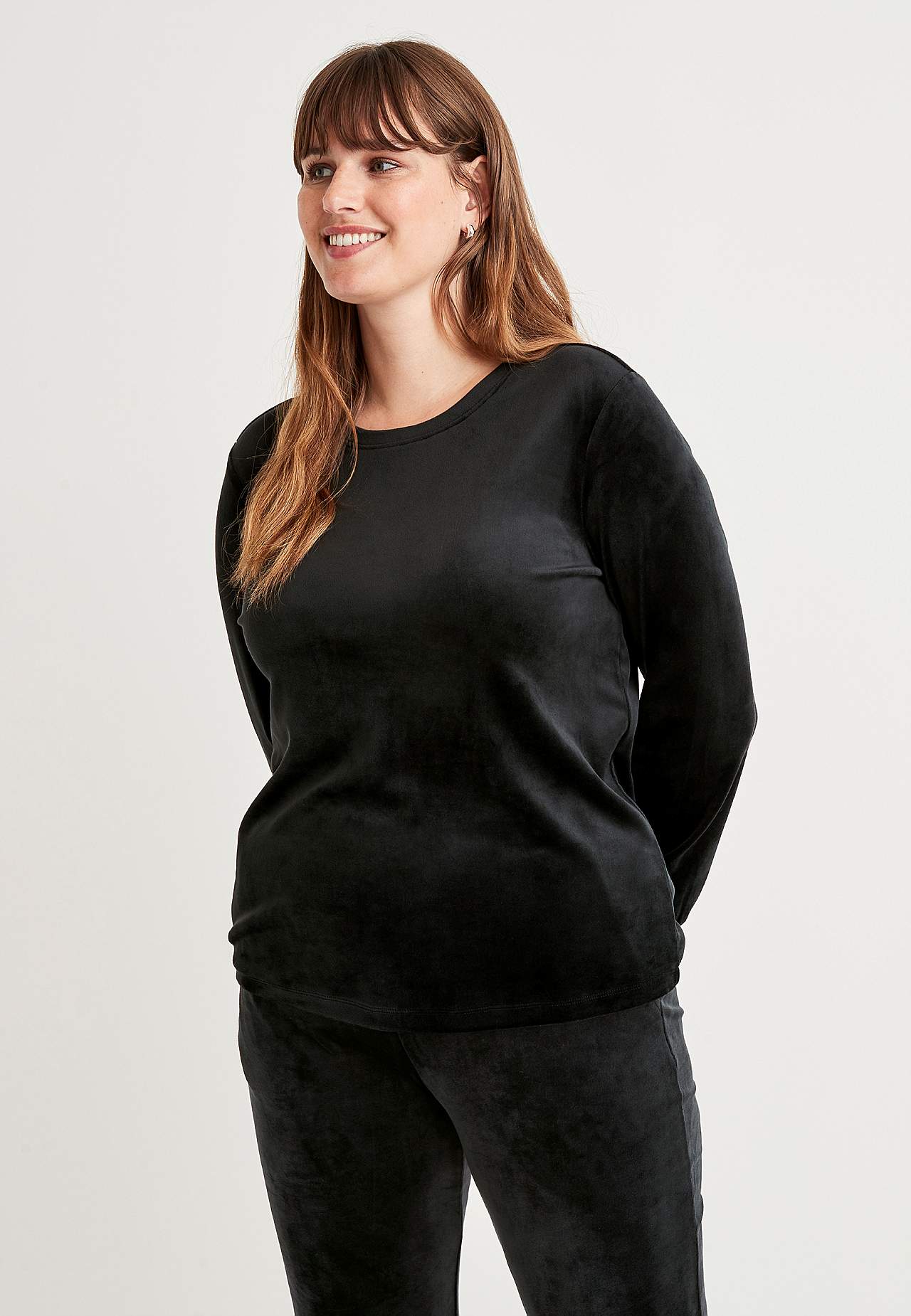 Velours-Pullover Vanja
