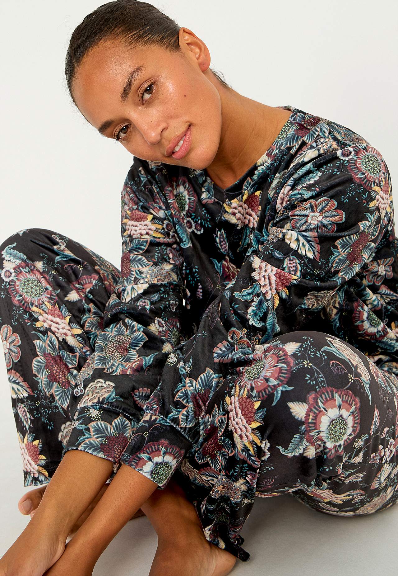 Velours-Pullover Vanja