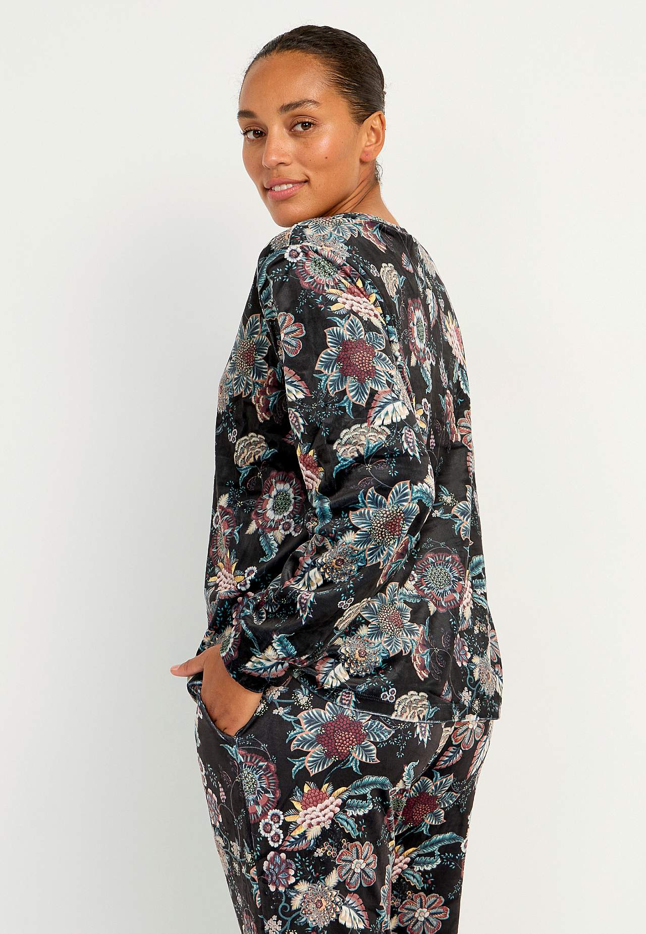 Velours-Pullover Vanja