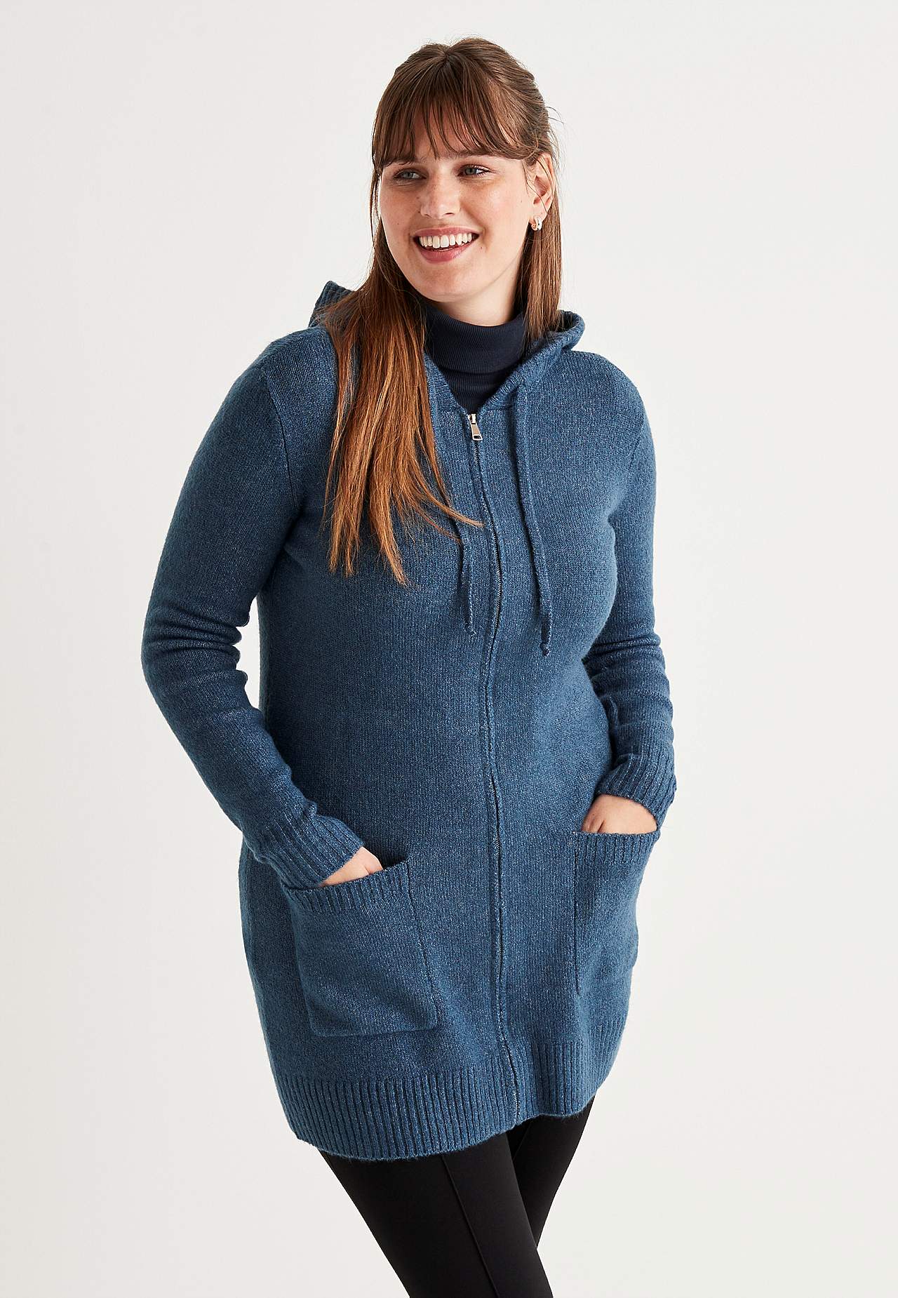Weicher Cardigan mit Kapuze Evelyn
