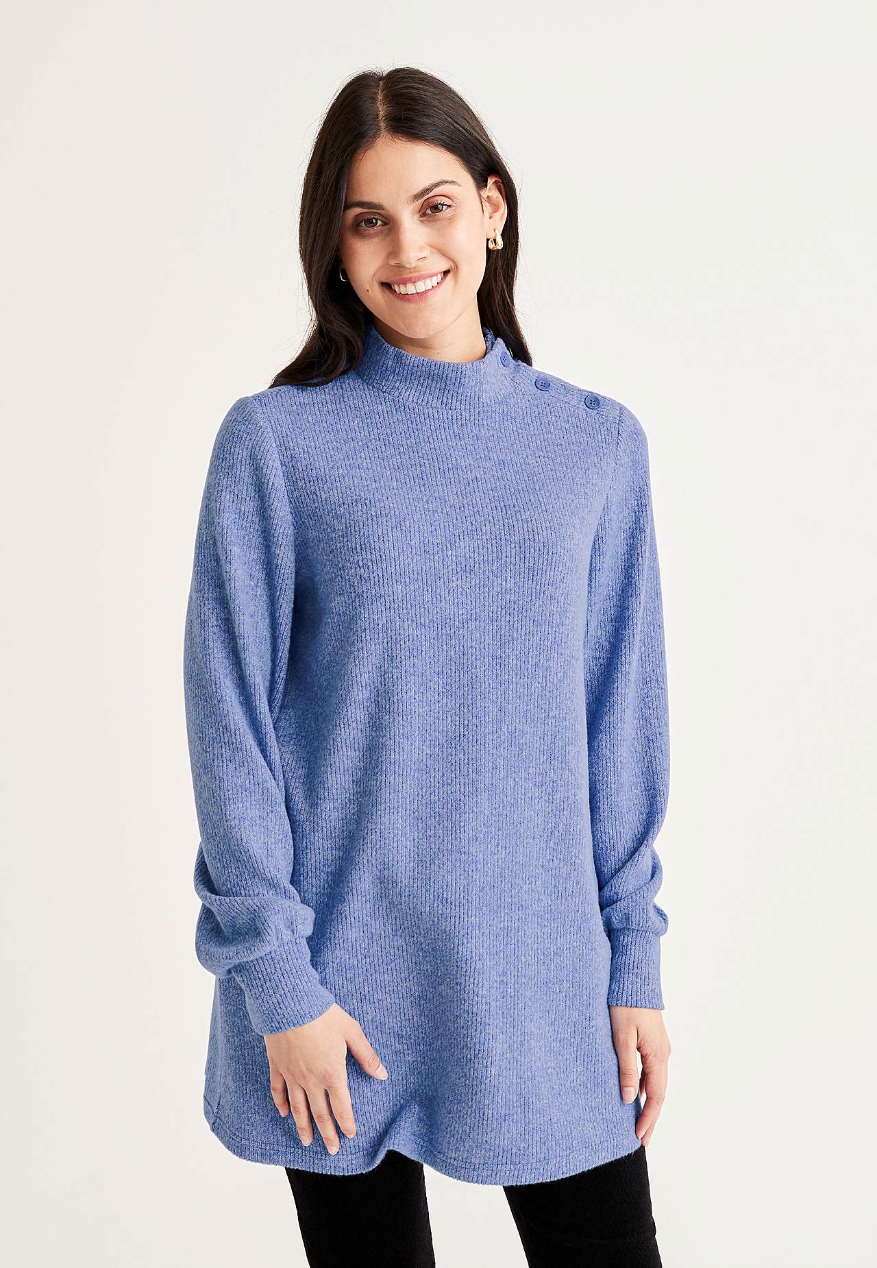 Weiche Tunika mit Turtleneck Beata