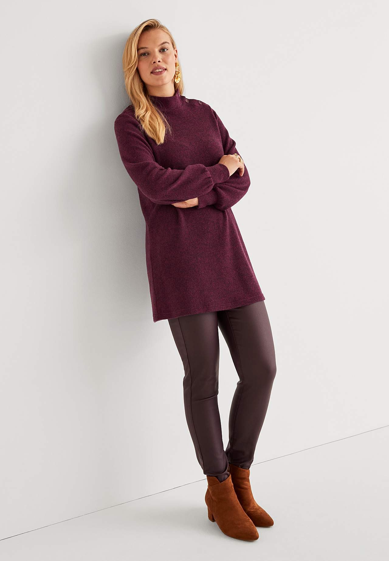 Weiche Tunika mit Turtleneck Beata