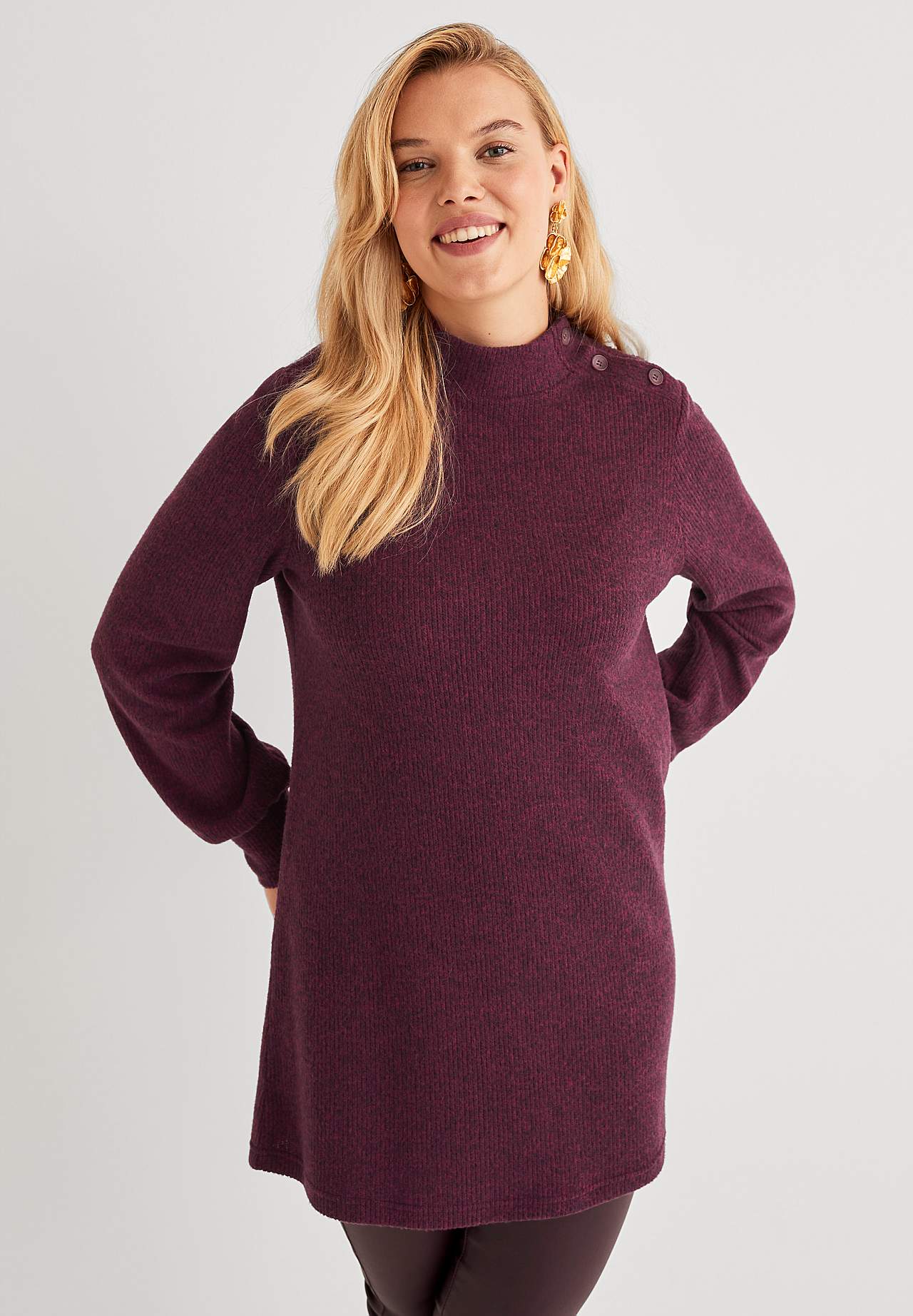 Weiche Tunika mit Turtleneck Beata
