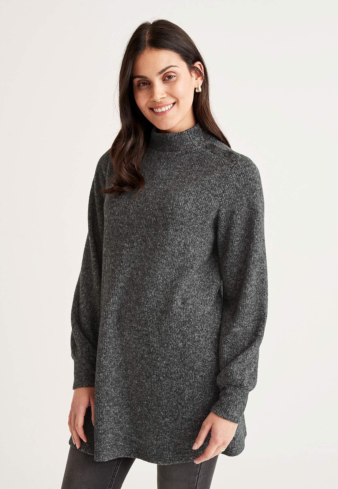 Weiche Tunika mit Turtleneck Beata