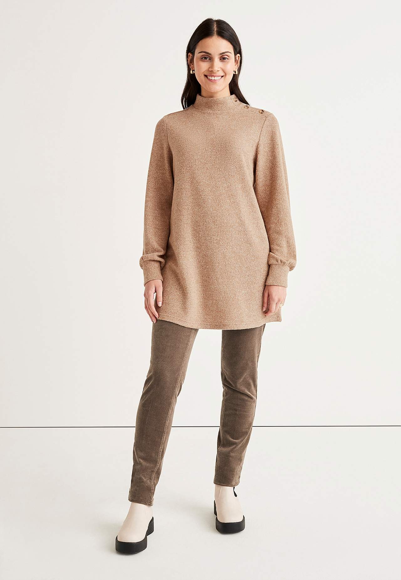 Weiche Tunika mit Turtleneck Beata