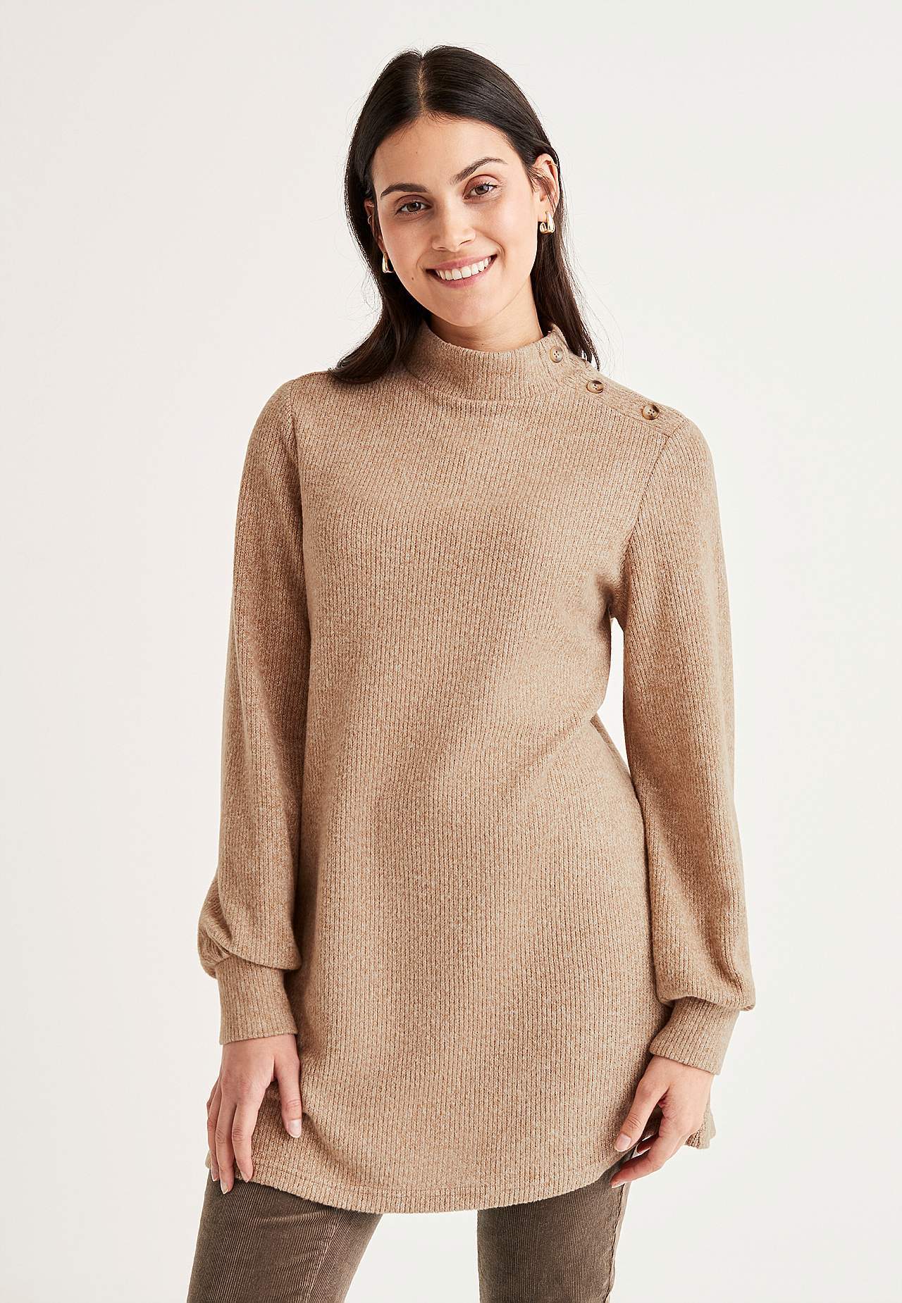 Weiche Tunika mit Turtleneck Beata