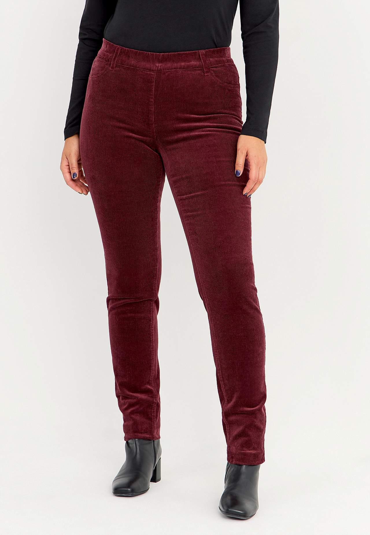 Treggings aus Kordsamt