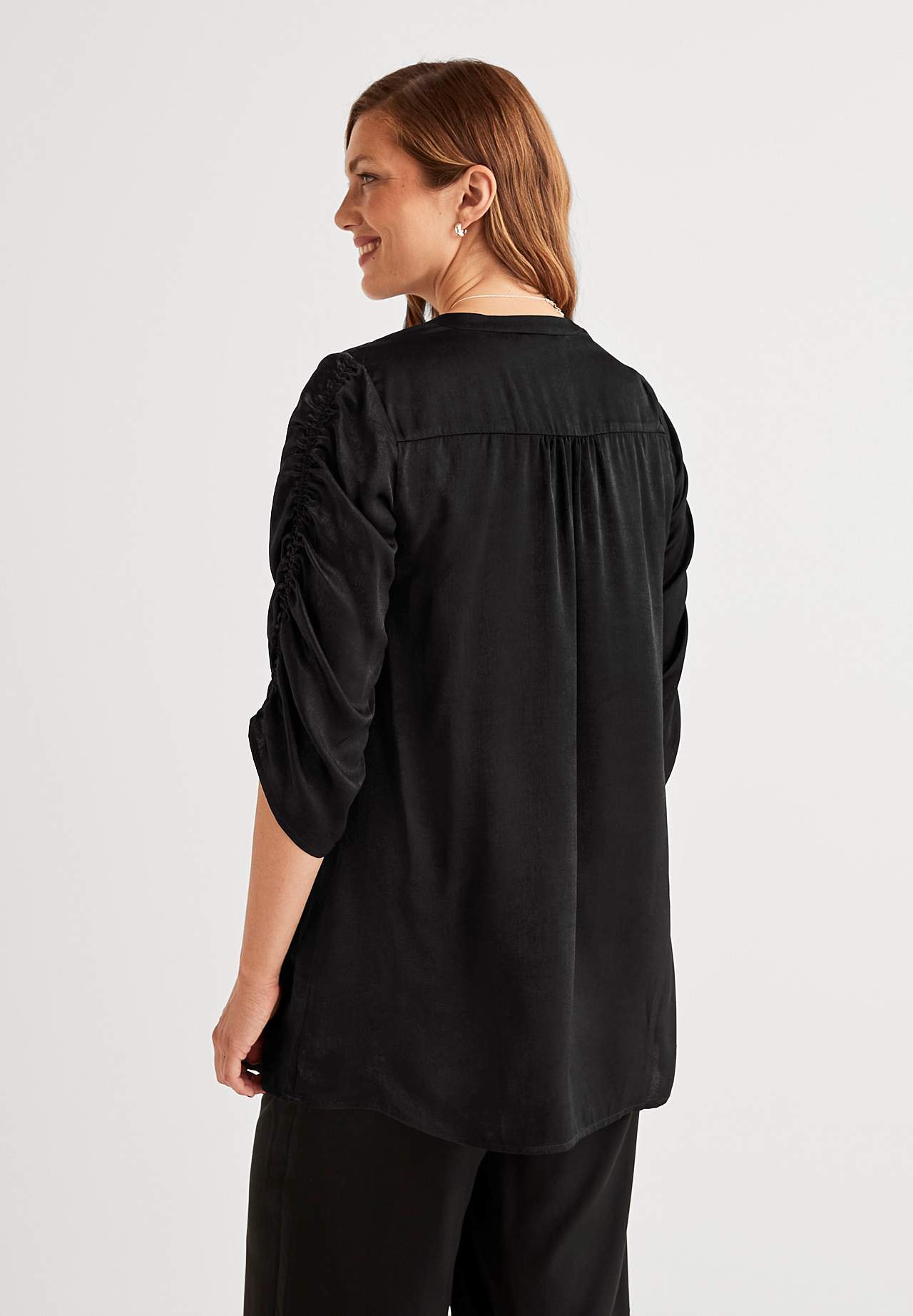 Tunika-Top aus Satin