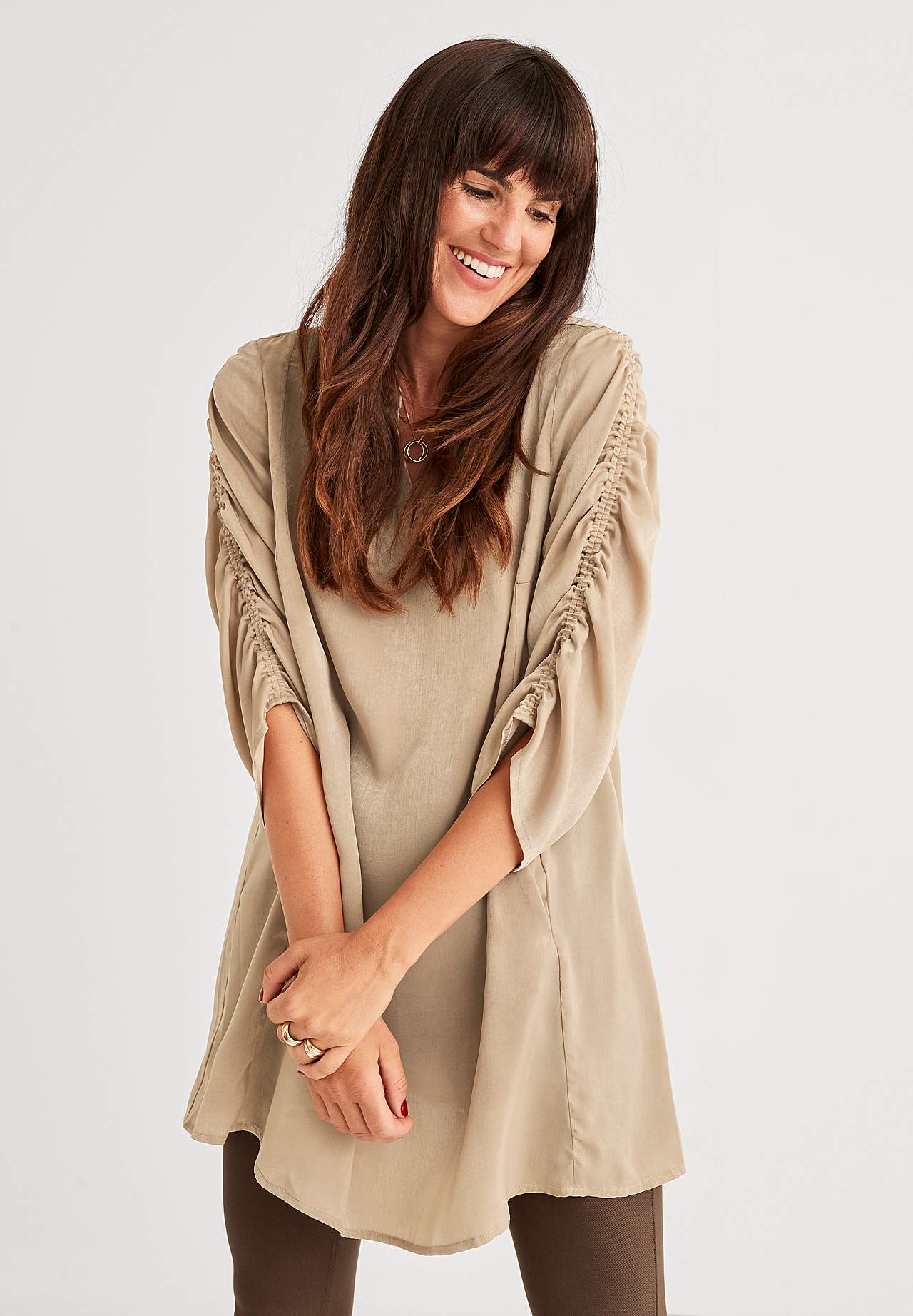 Tunika-Top aus Satin