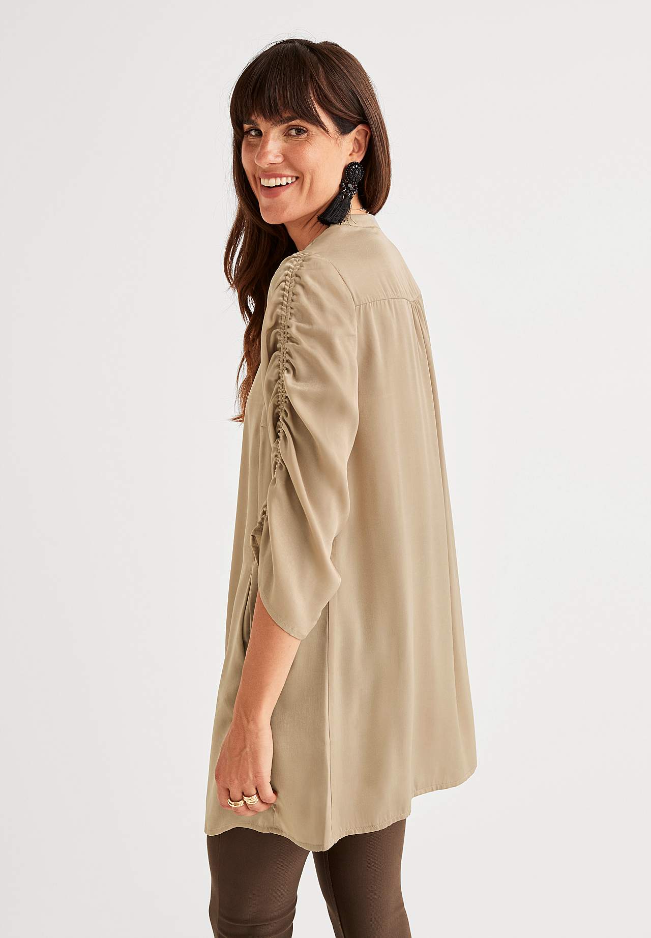 Tunika-Top aus Satin