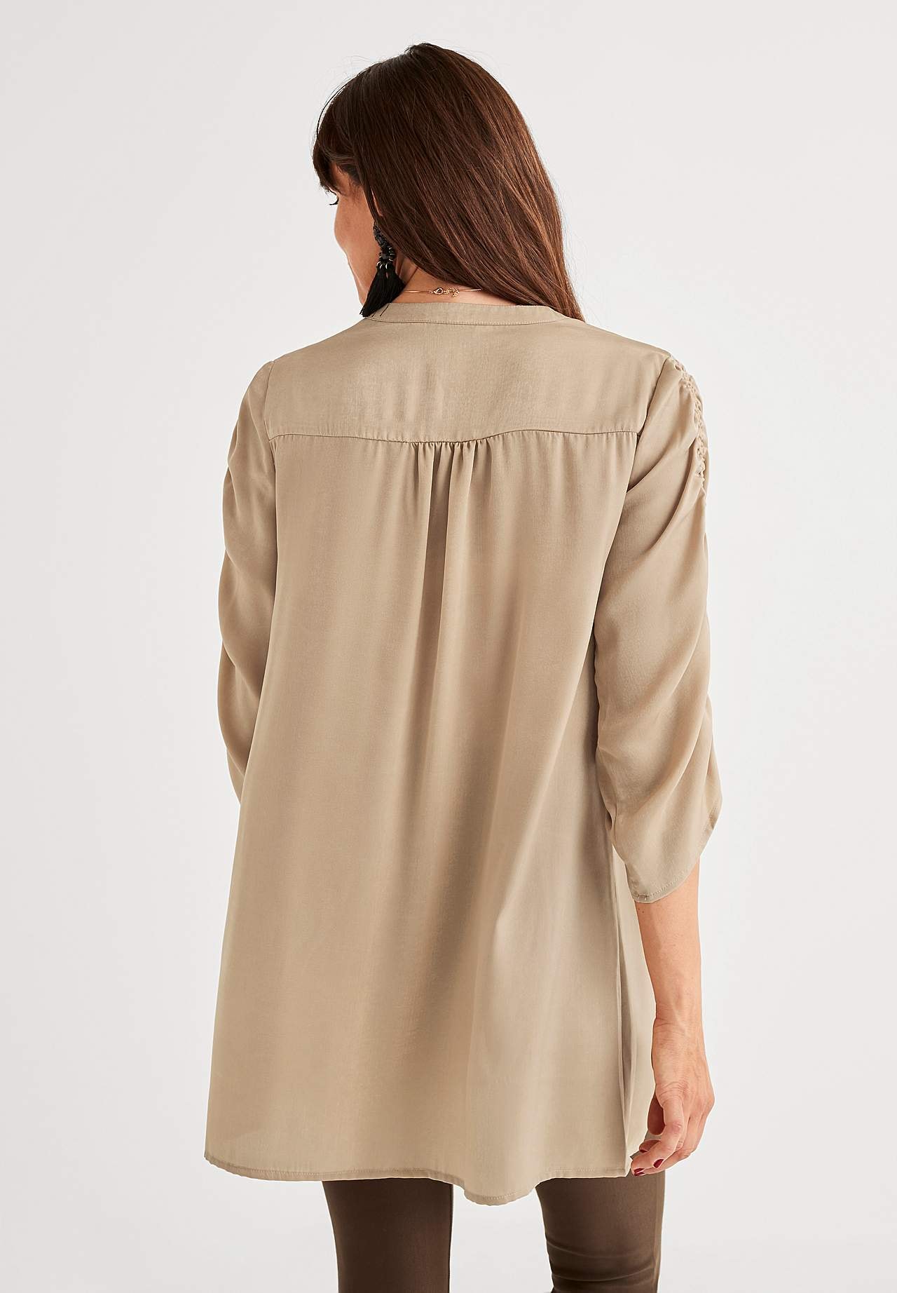 Tunika-Top aus Satin