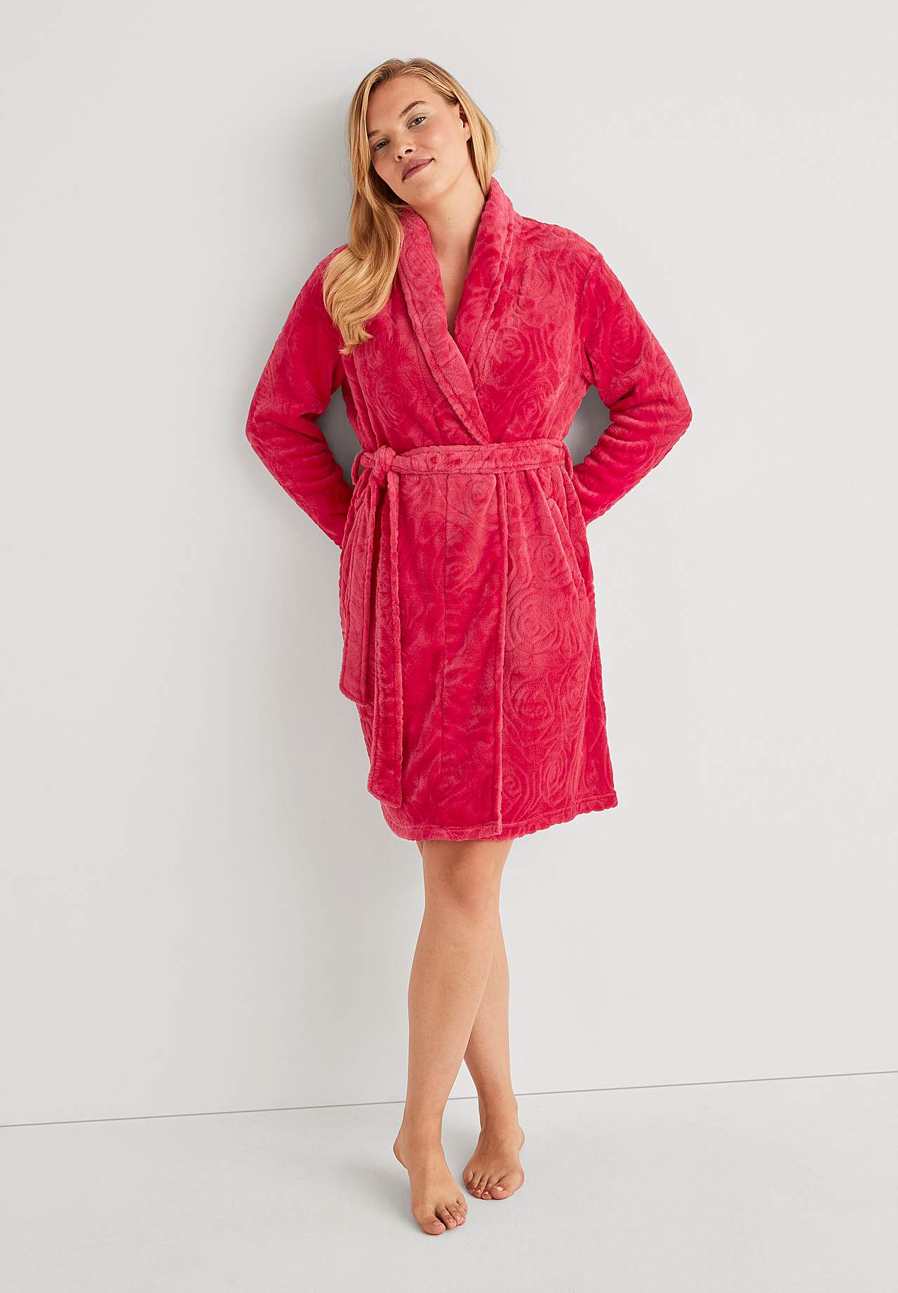 Morgenrock aus weichem Fleece