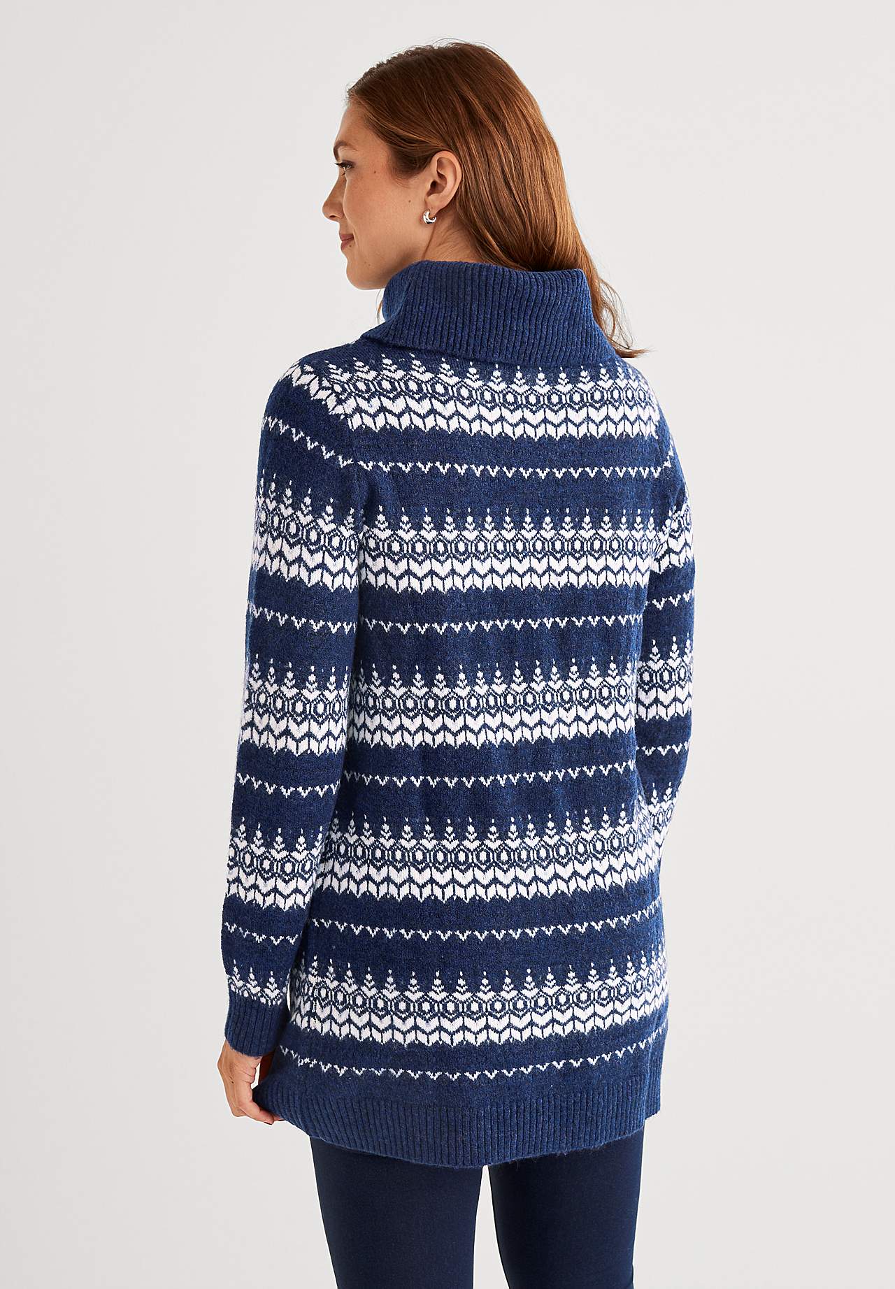 Tunika mit einem Jacquard-Strick