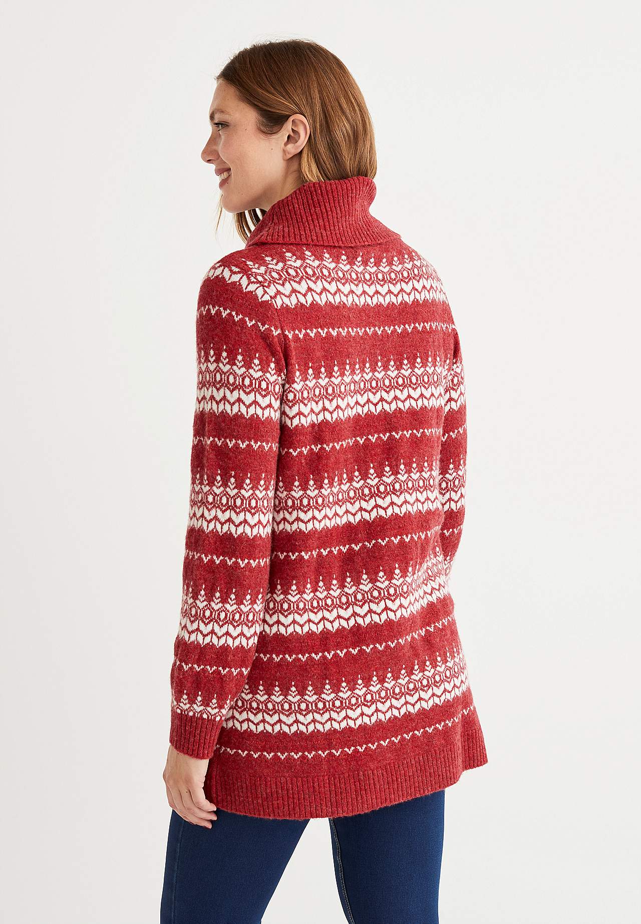 Tunika mit einem Jacquard-Strick
