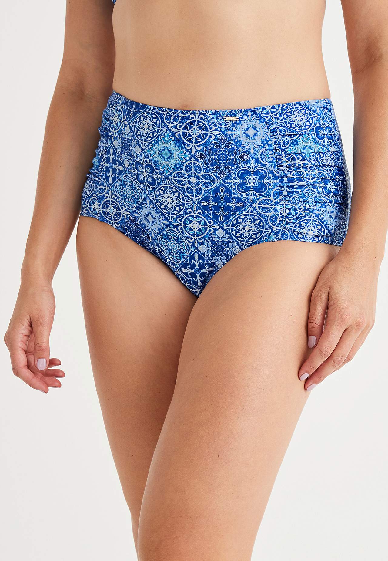 Bikini-Unterteil mit hohem Bund