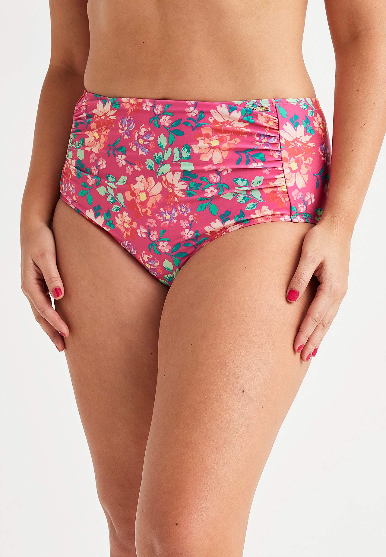 Bikini-Unterteil mit hohem Bund