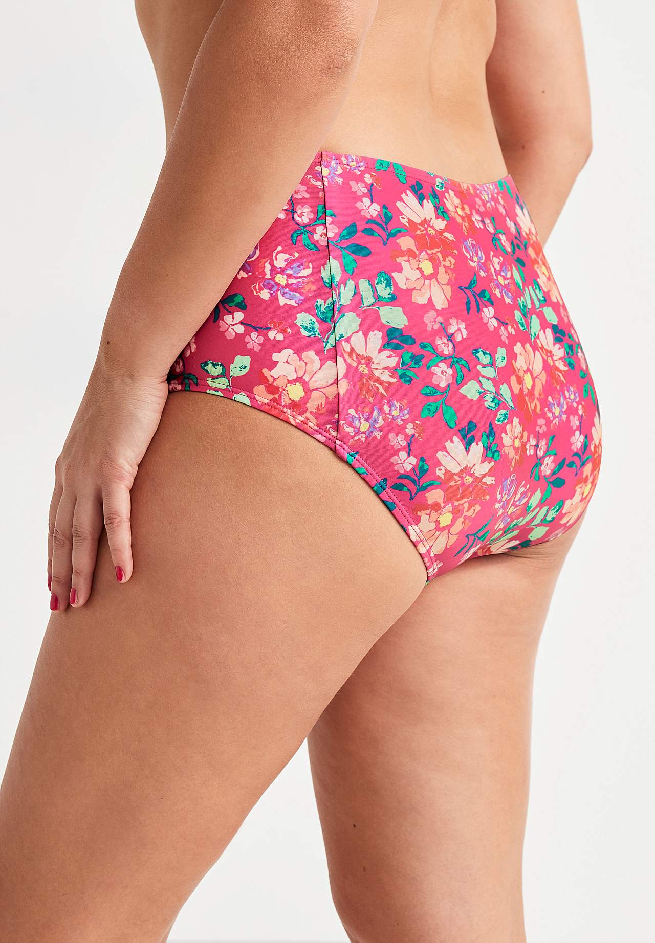 Bikini-Unterteil mit hohem Bund