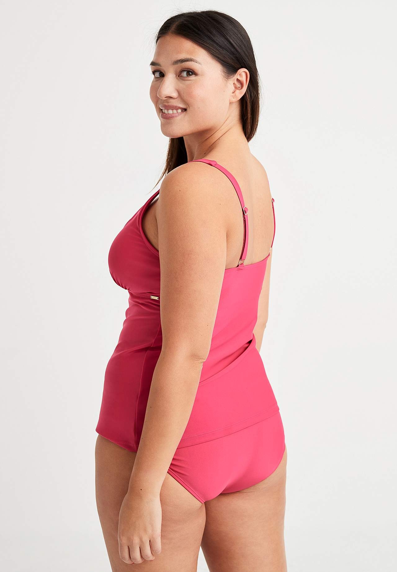 Einfarbiges Tankini-Top