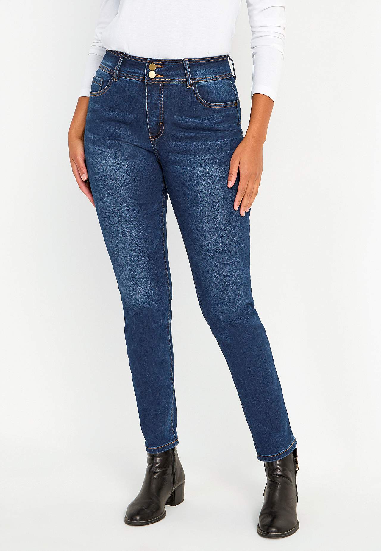 Figurformende Jeans mit Stretch