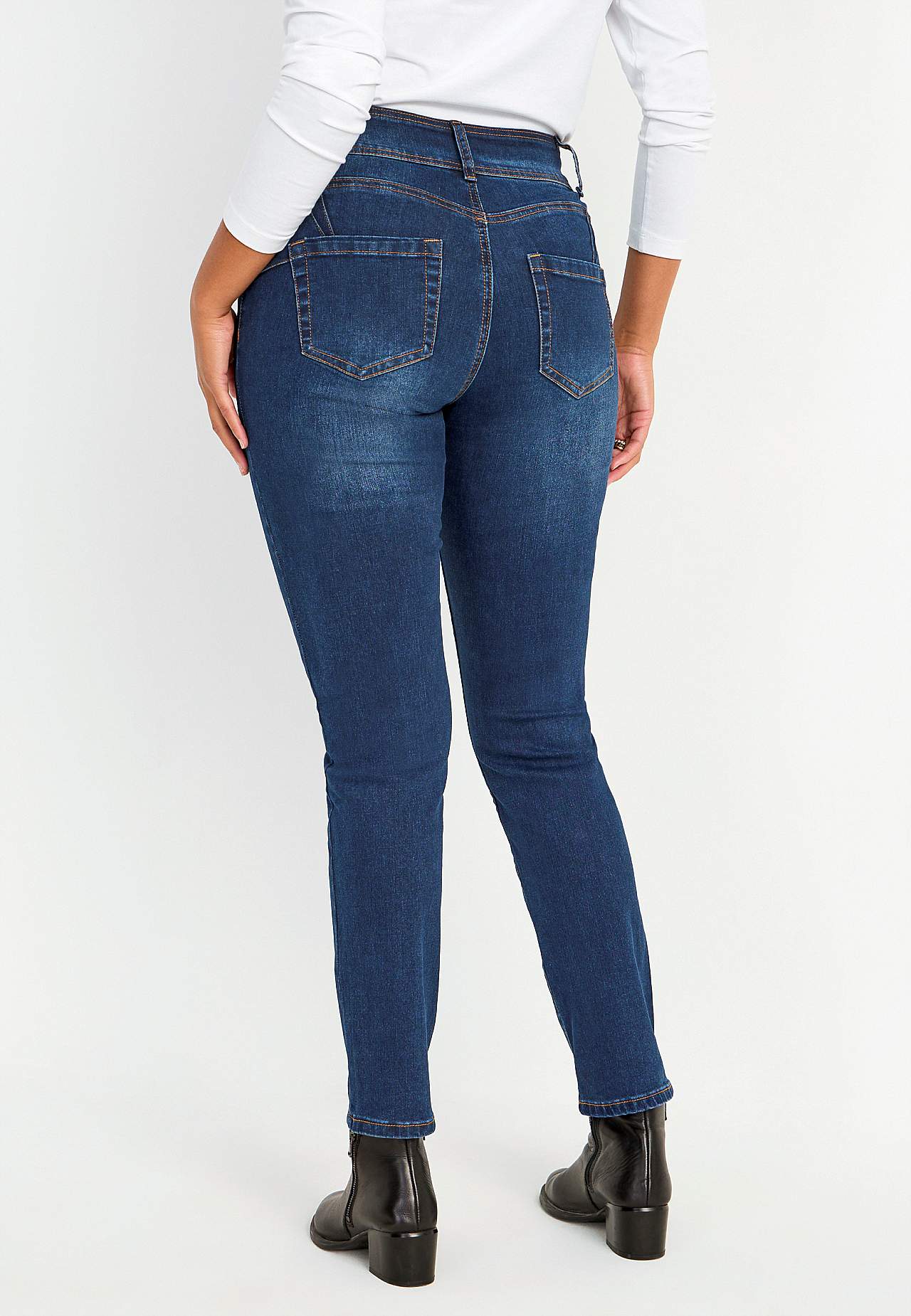 Figurformende Jeans mit Stretch