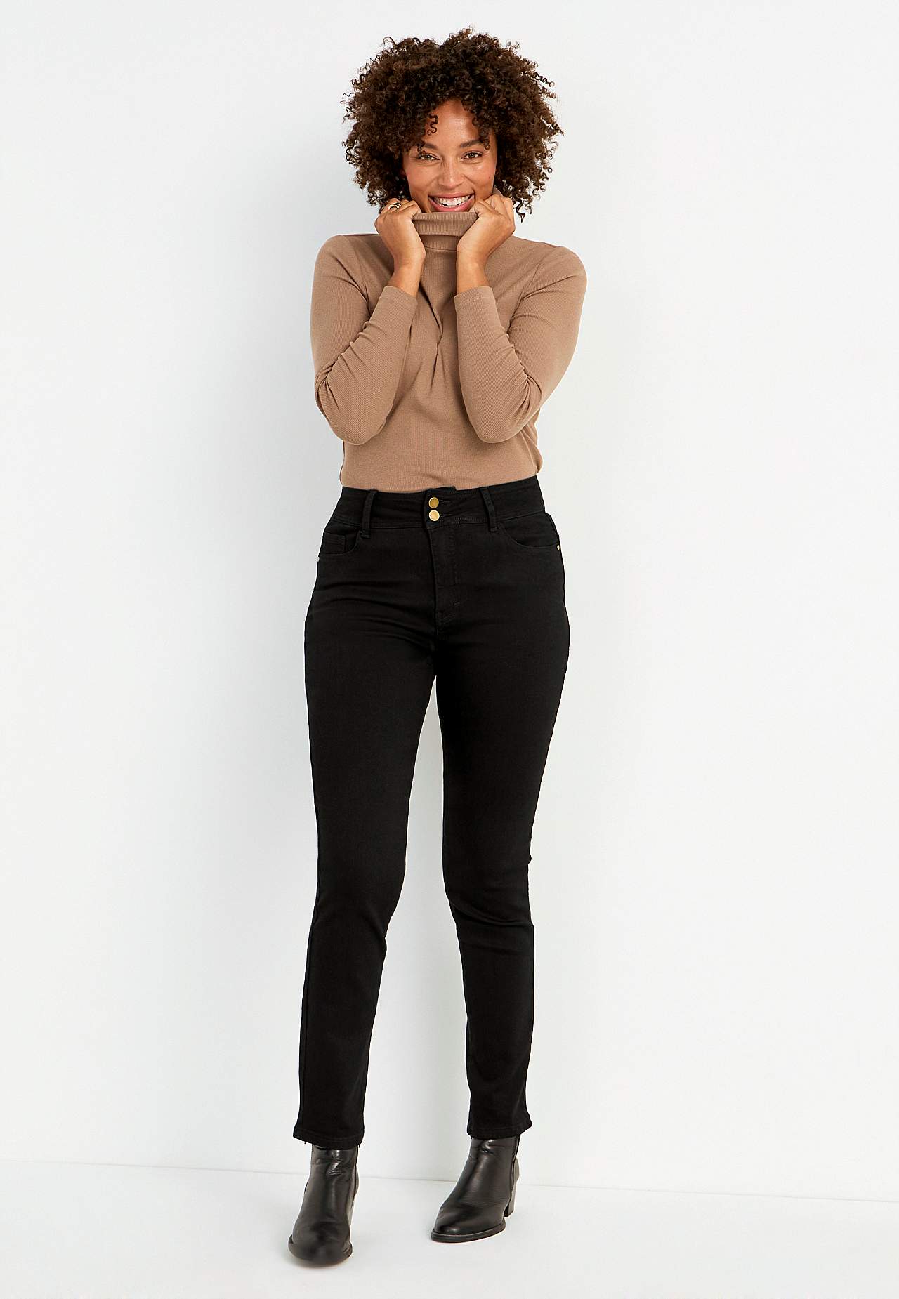 Figurformende Jeans mit Stretch