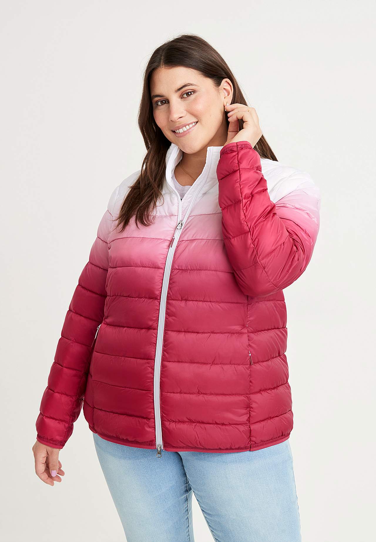 Dip-dyed leichte Jacke