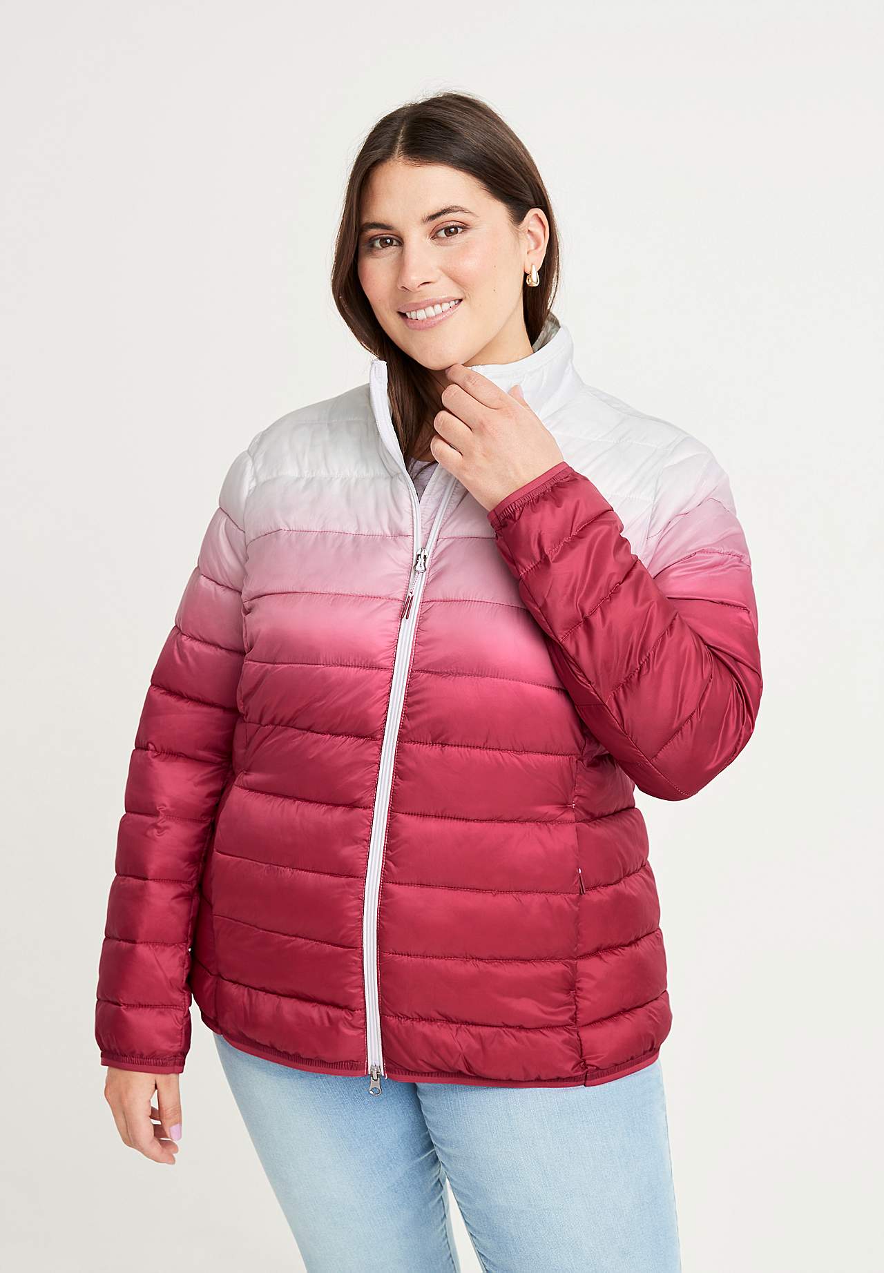 Dip-dyed leichte Jacke