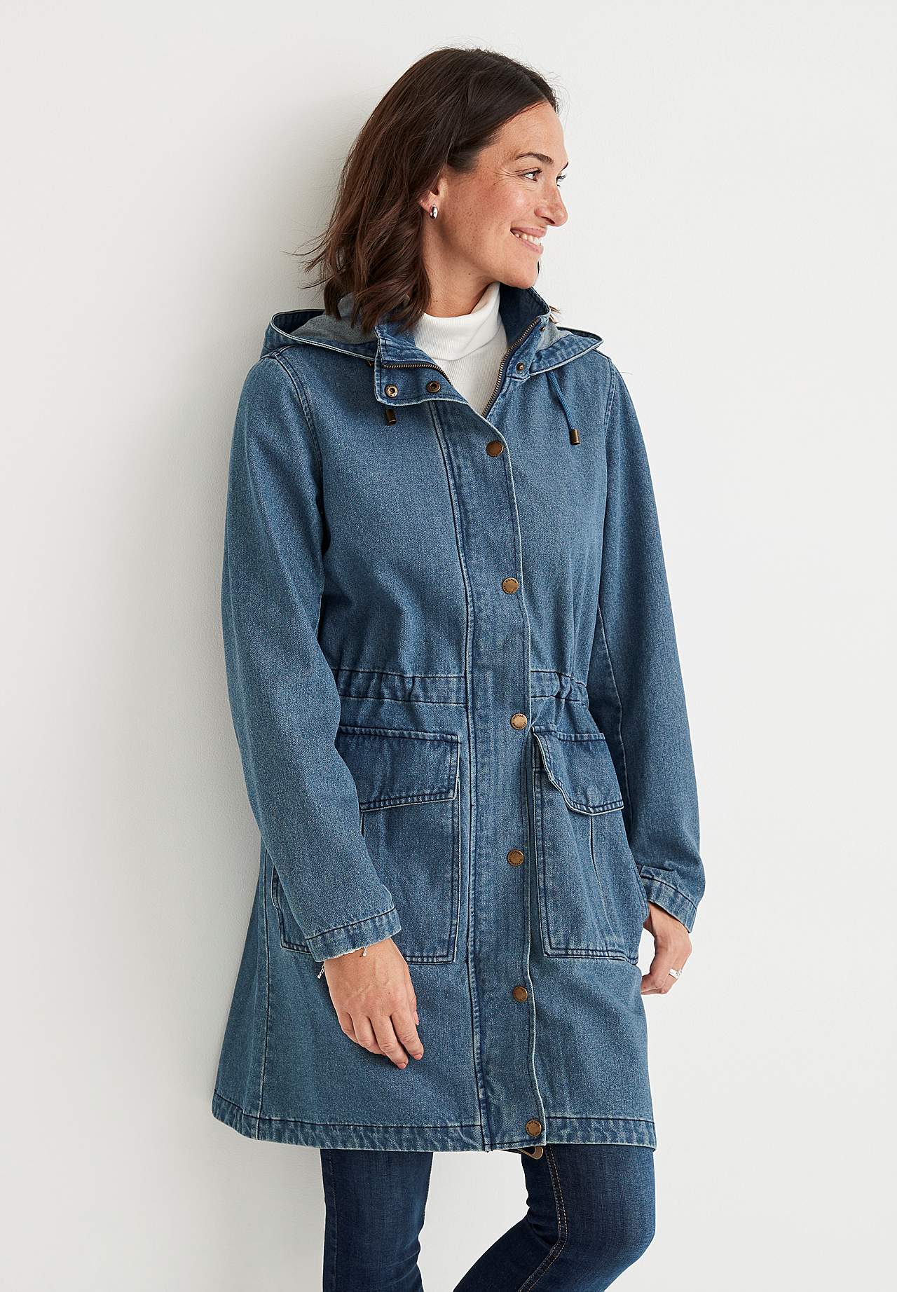 Parka aus Denim Jane