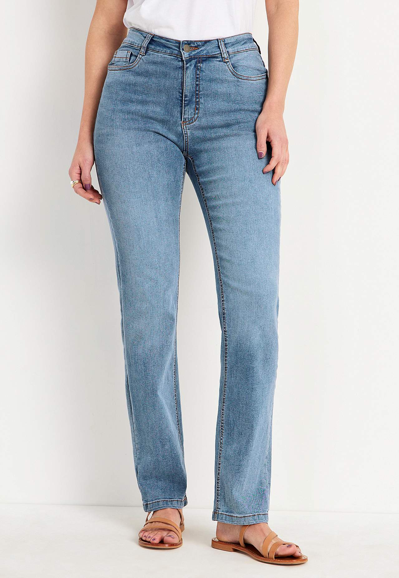 Stretch-Jeans mit gerades Bein - drei Längen