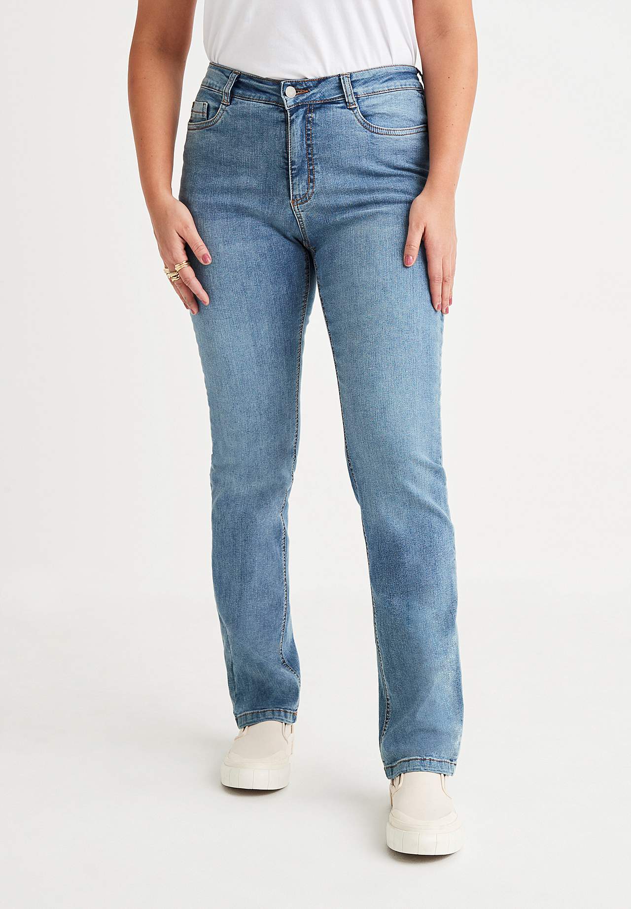Stretch-Jeans mit gerades Bein - drei Längen
