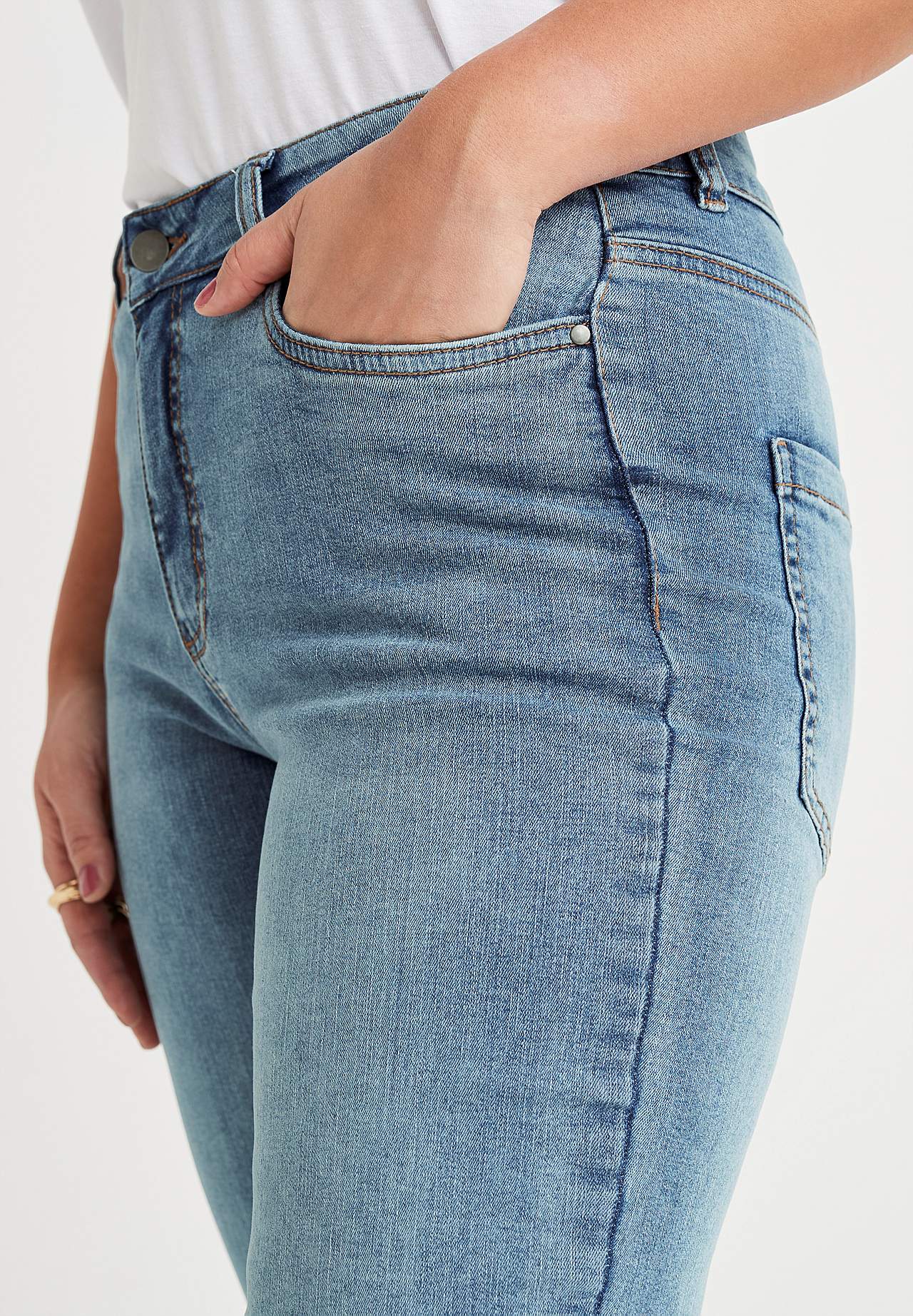 Stretch-Jeans mit gerades Bein - drei Längen