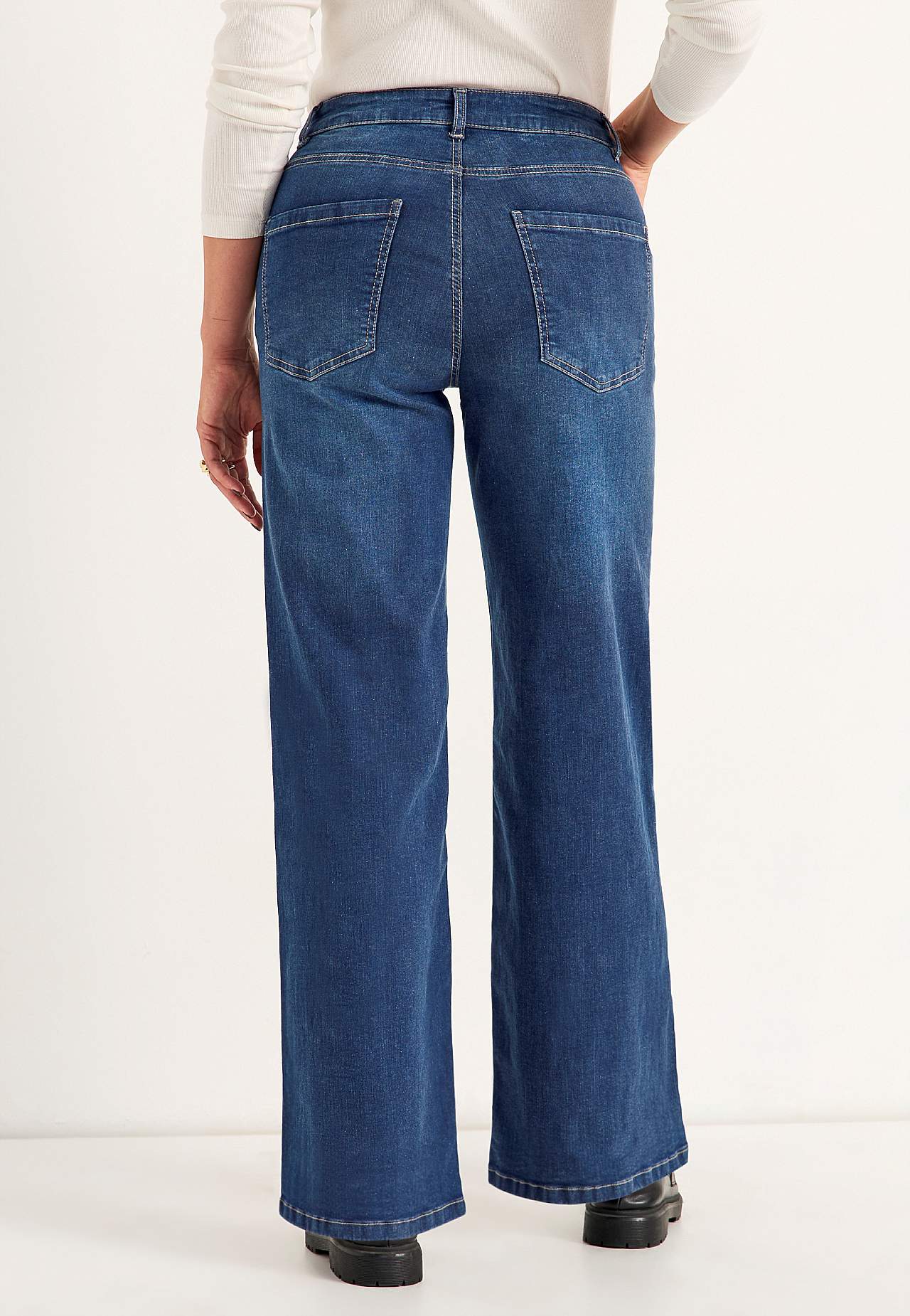 Breite Jeans mit hoher Taille Renata