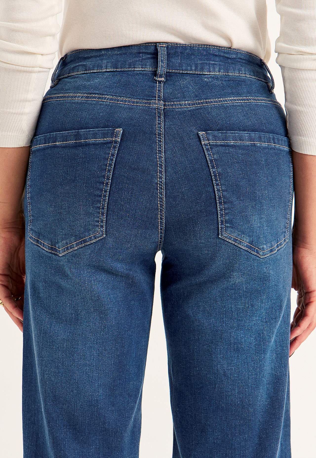 Breite Jeans mit hoher Taille Renata