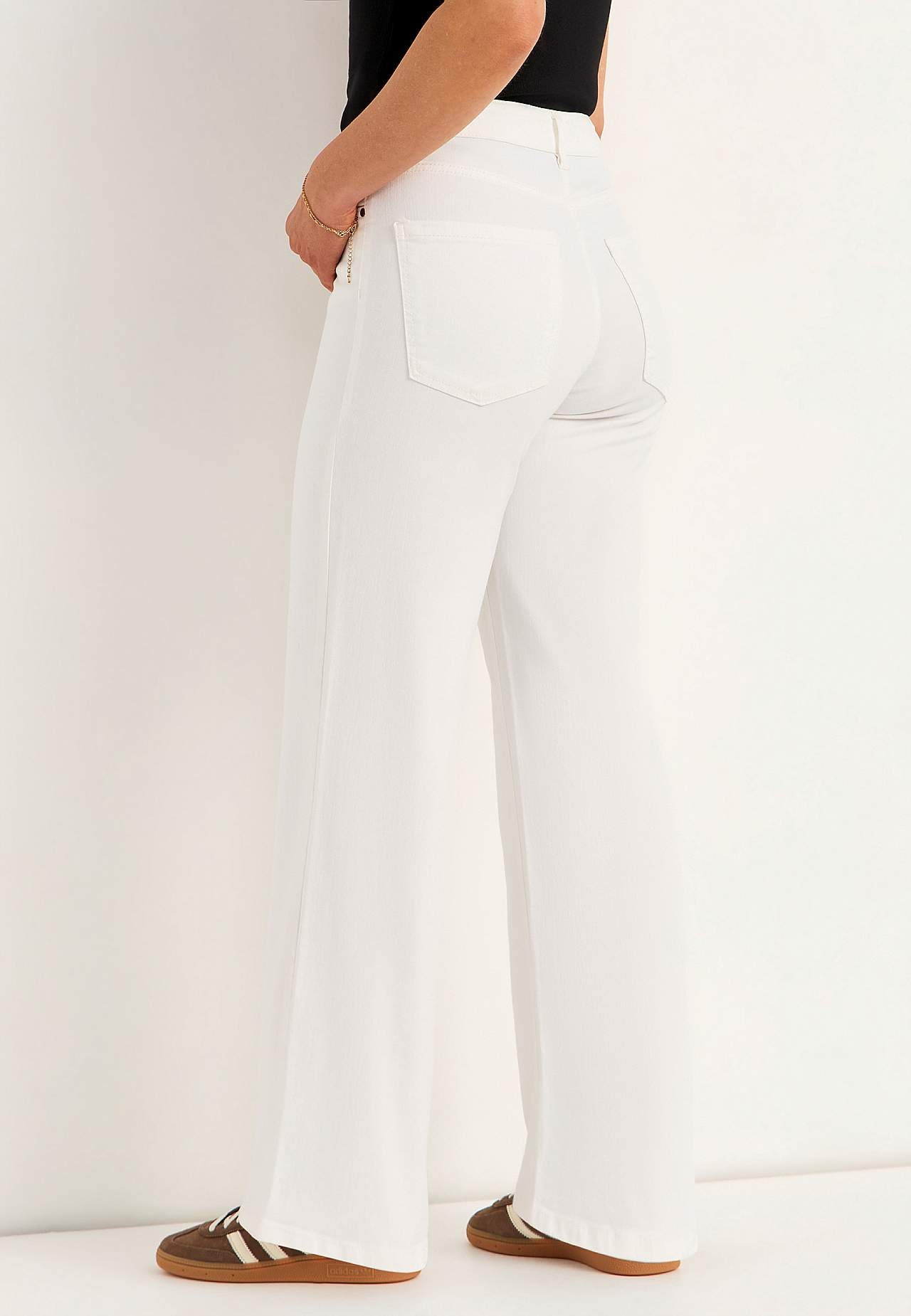 Breite Jeans mit hoher Taille Renata