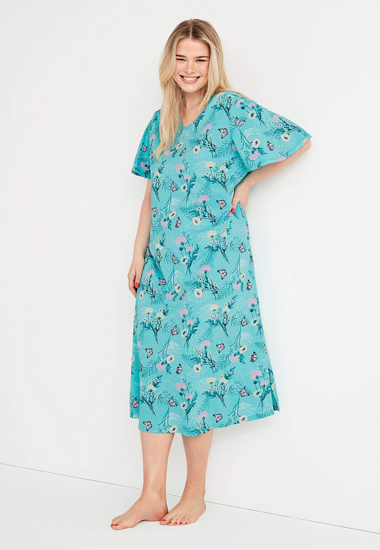 Kurzärmliges Nachtkleid Anne