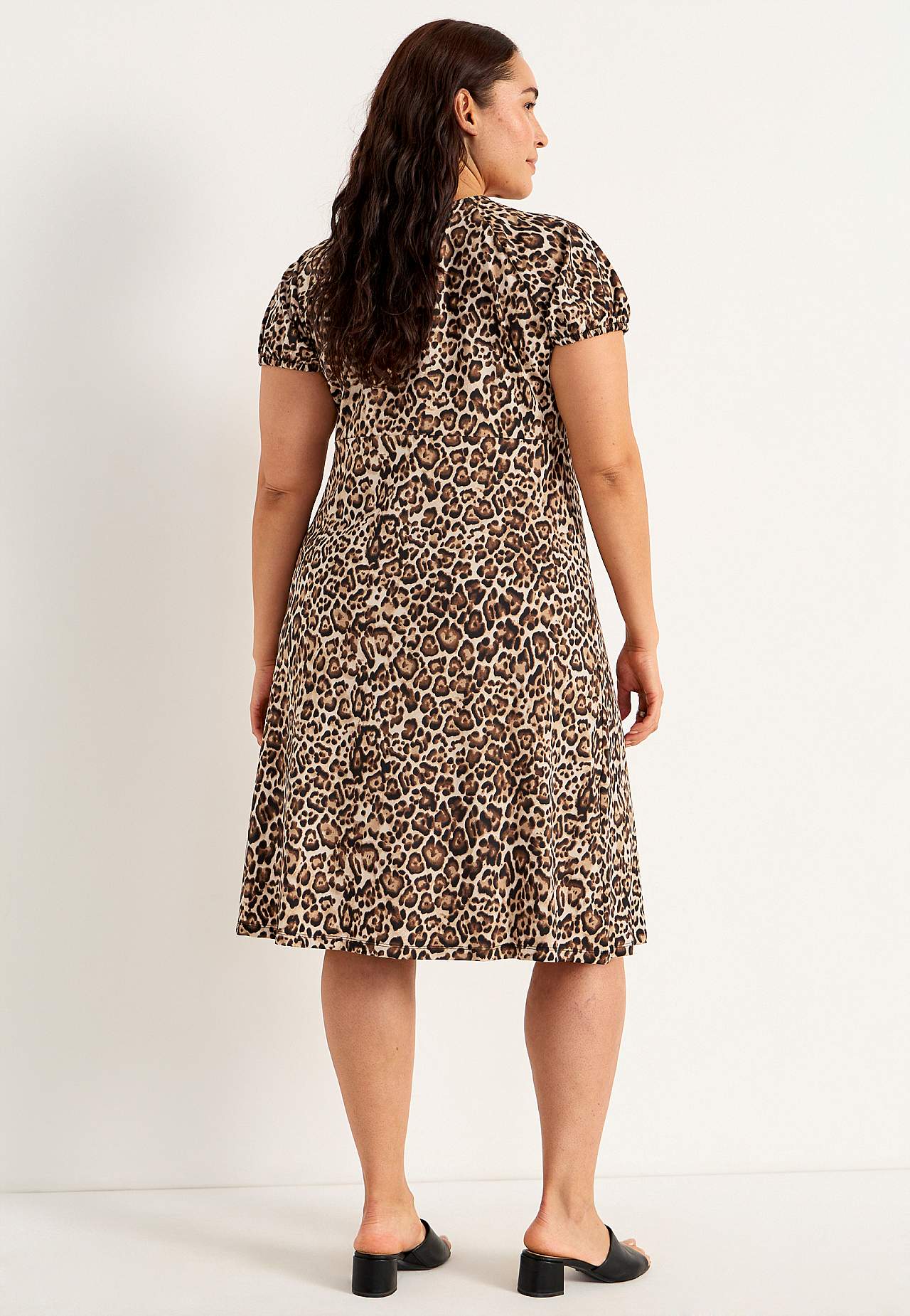 Gemustertes Jerseykleid