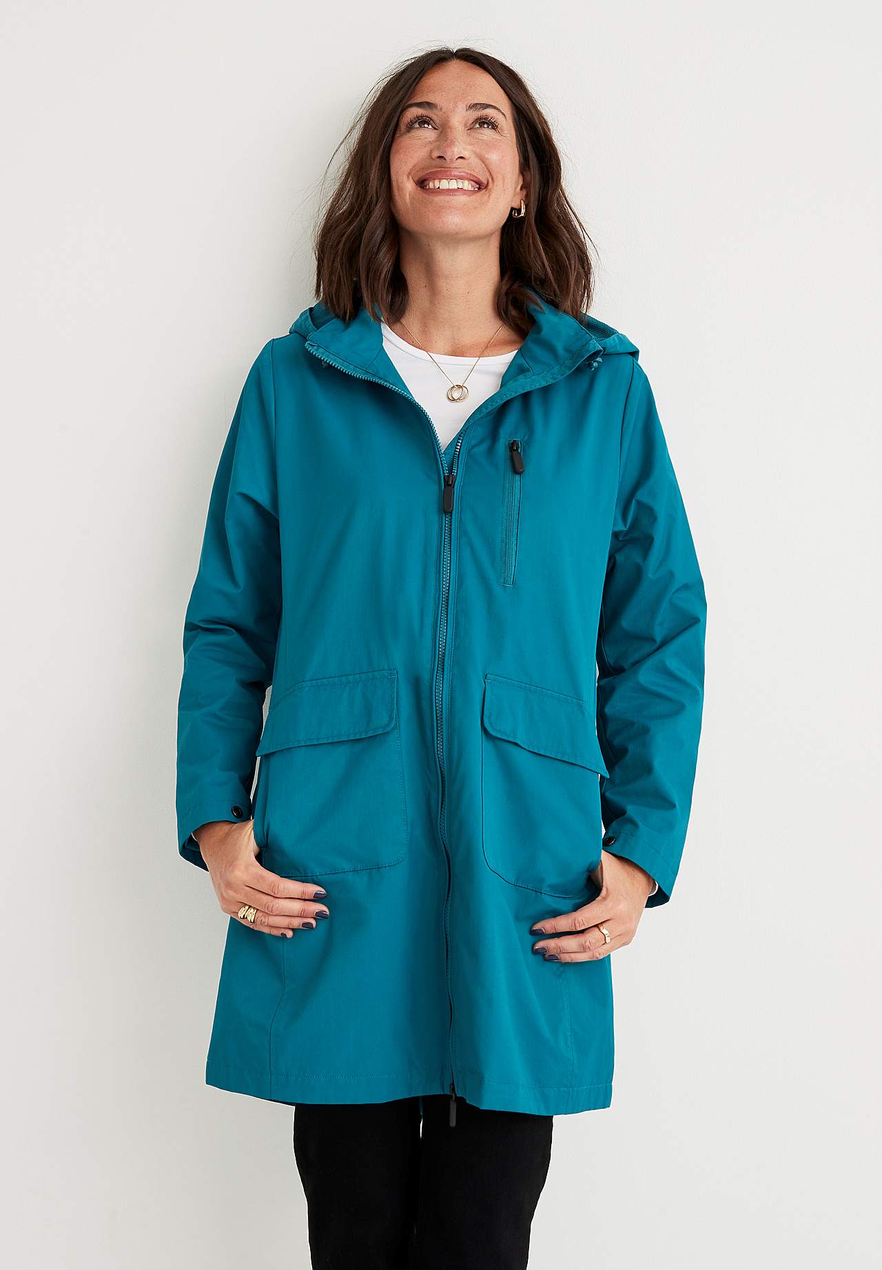 Langer Windbreaker